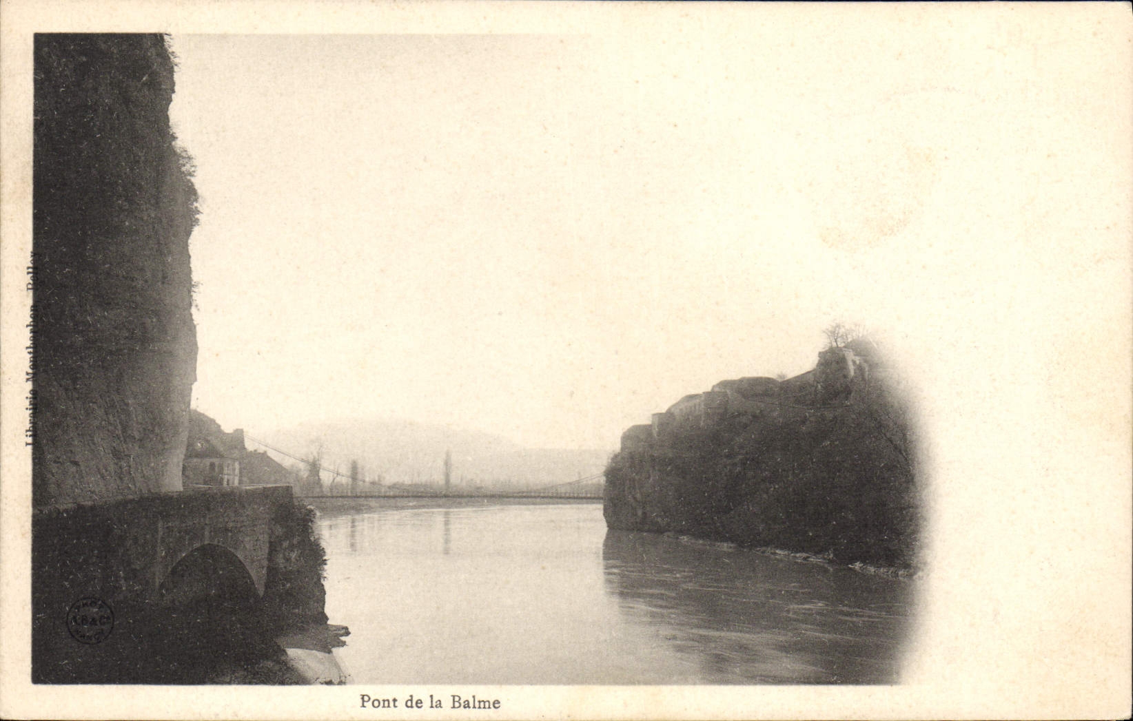 Vintage Postcard Bridge of Balme
