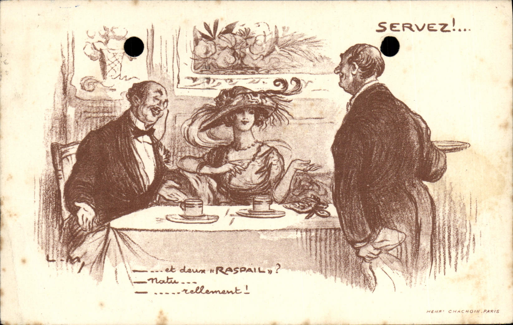 CPA Publicite Raspail Femme