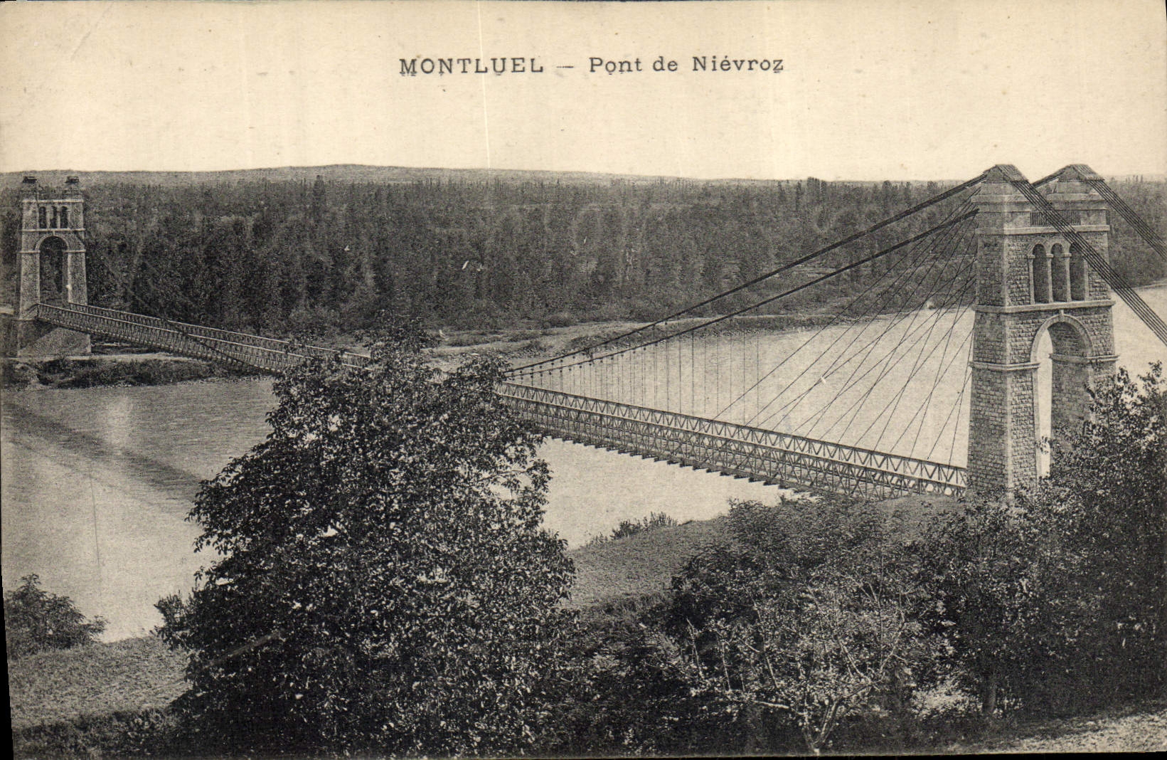 Postal Puente de Nievroz Montluel