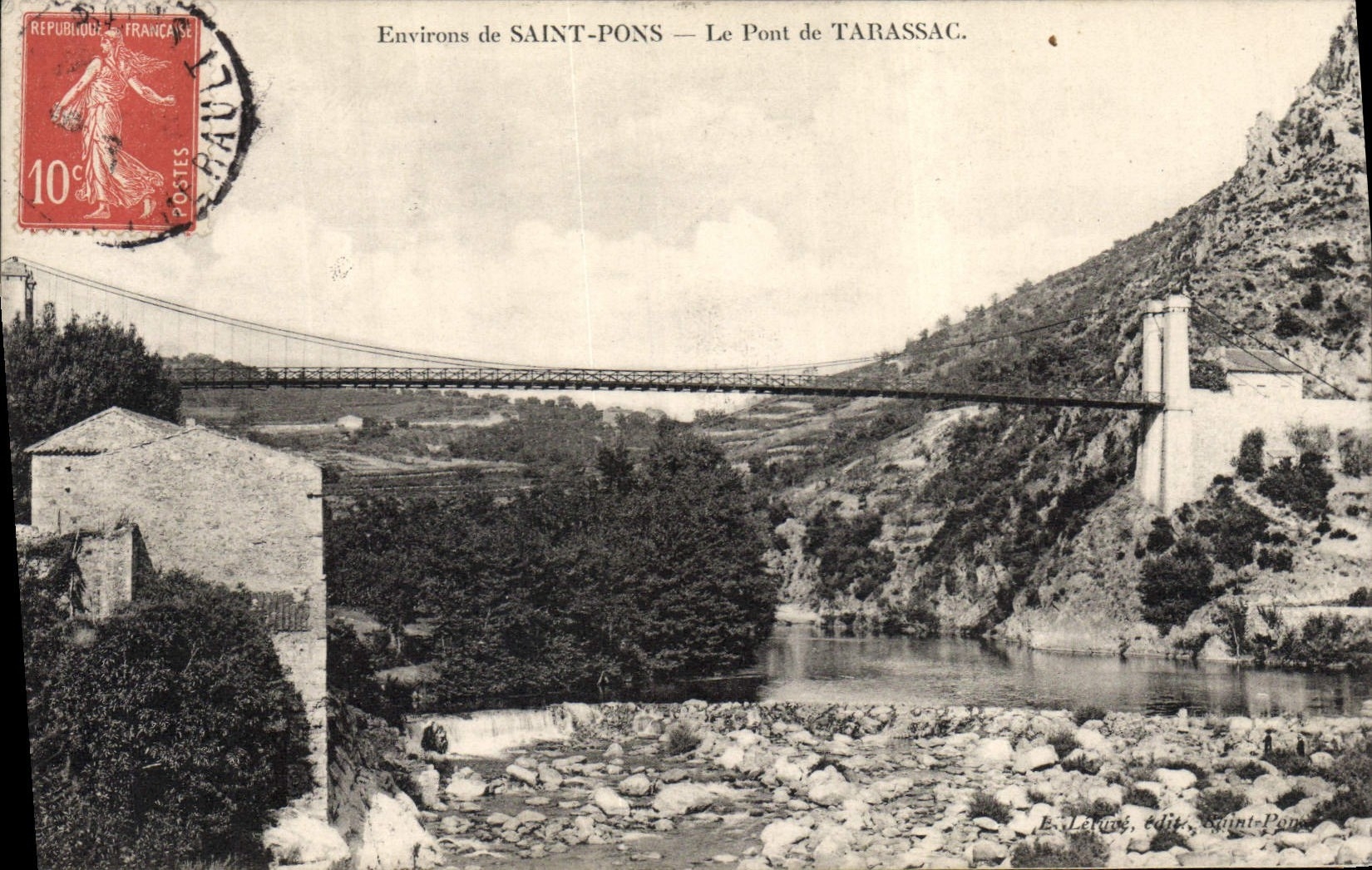 CPA Pont de Tarassac Environs de Saint Pons
