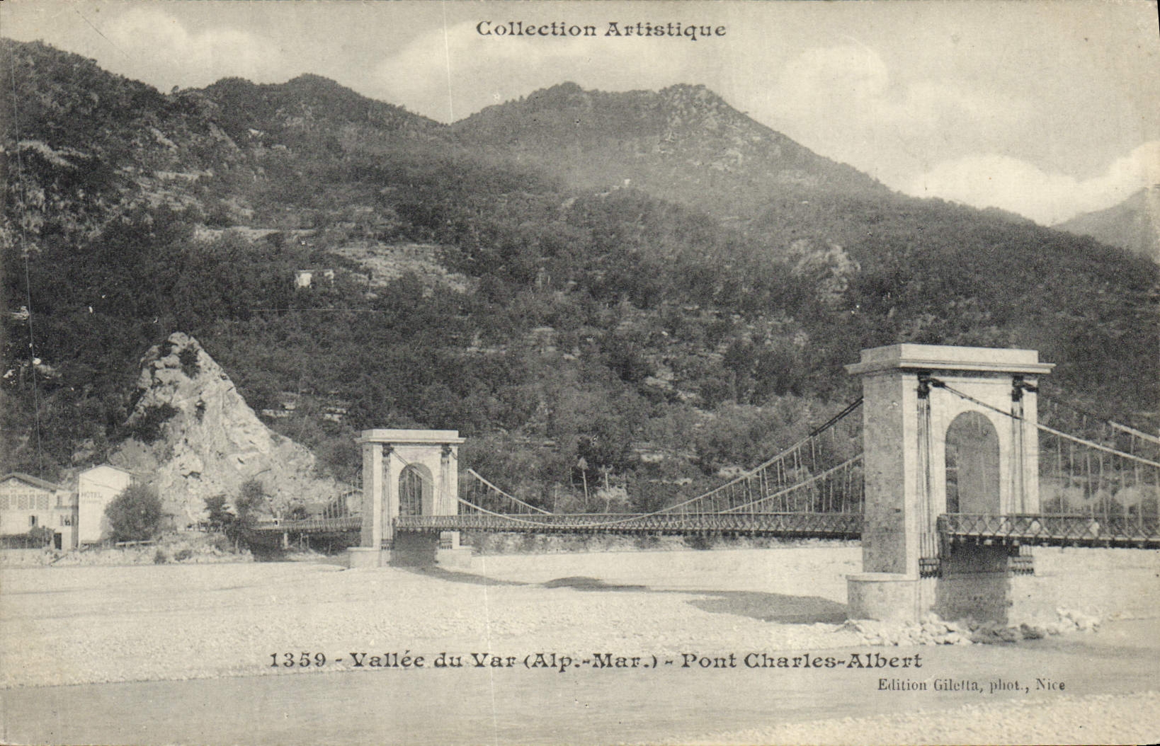 CPA Pont Charles Albert Vallee du Var