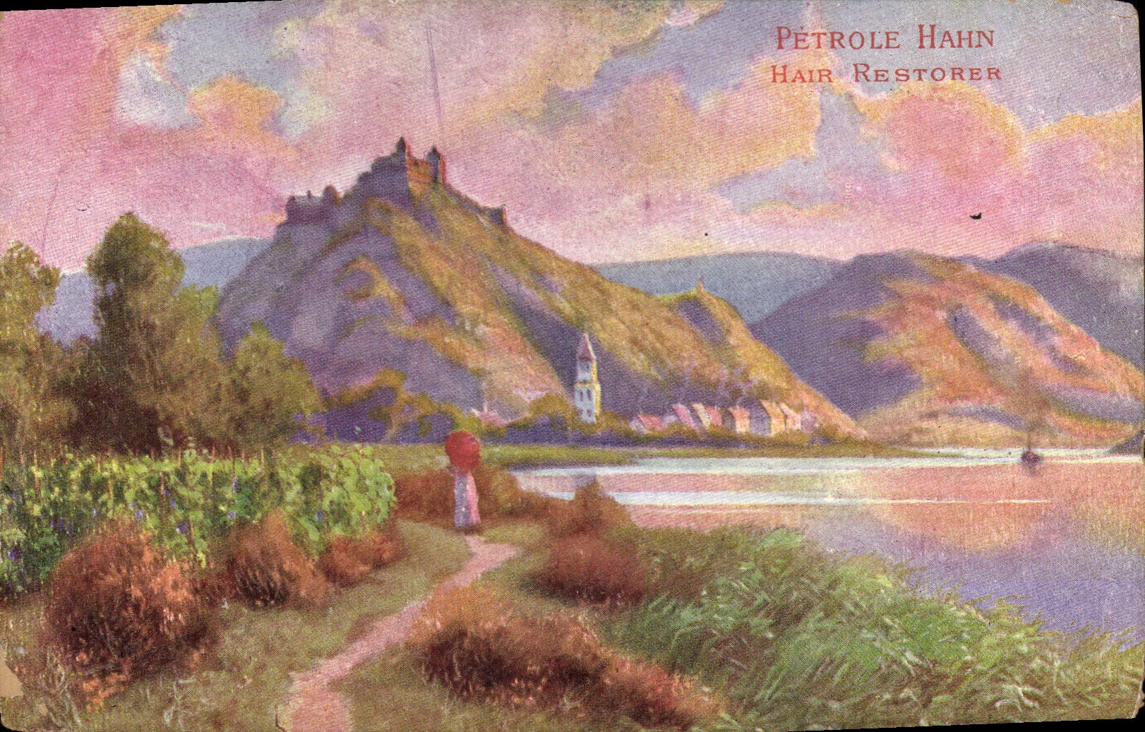 Vintage Postcard Publicity Hahn Oil To hate restorer Marksburg