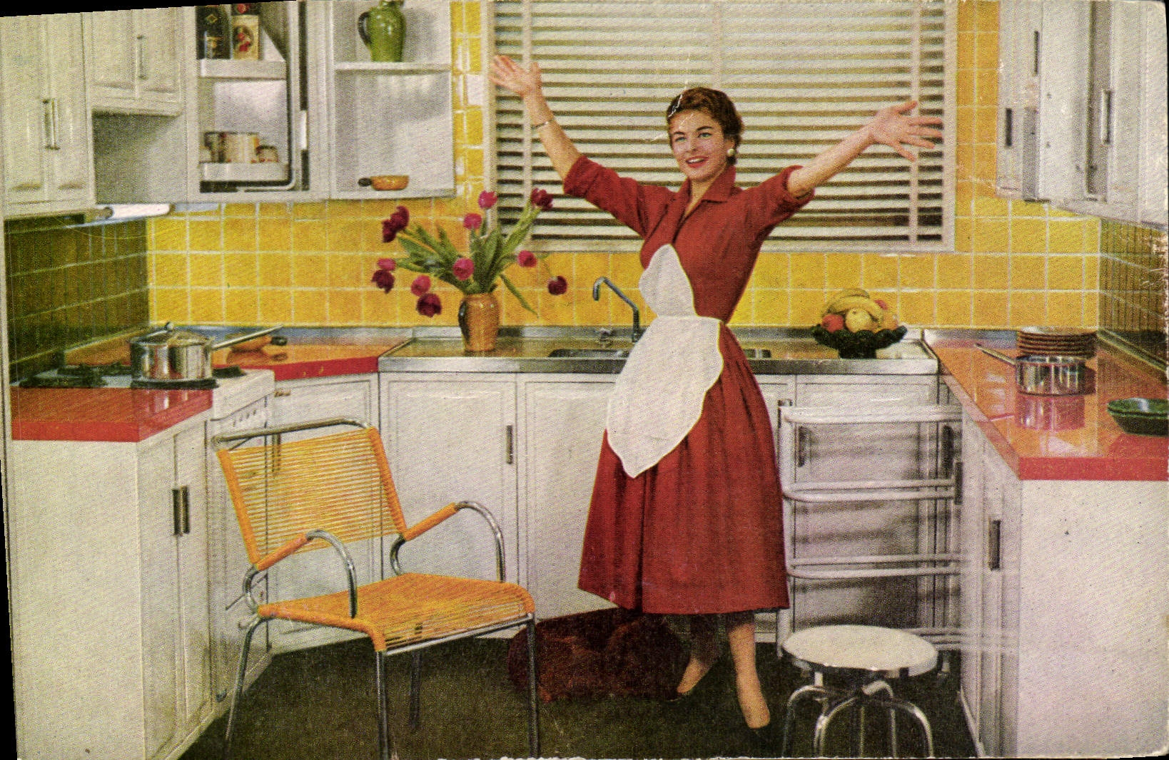 Vintage Postcard Publicite Eskal Paradis Domestic Street Marseilles Paradise Cooks