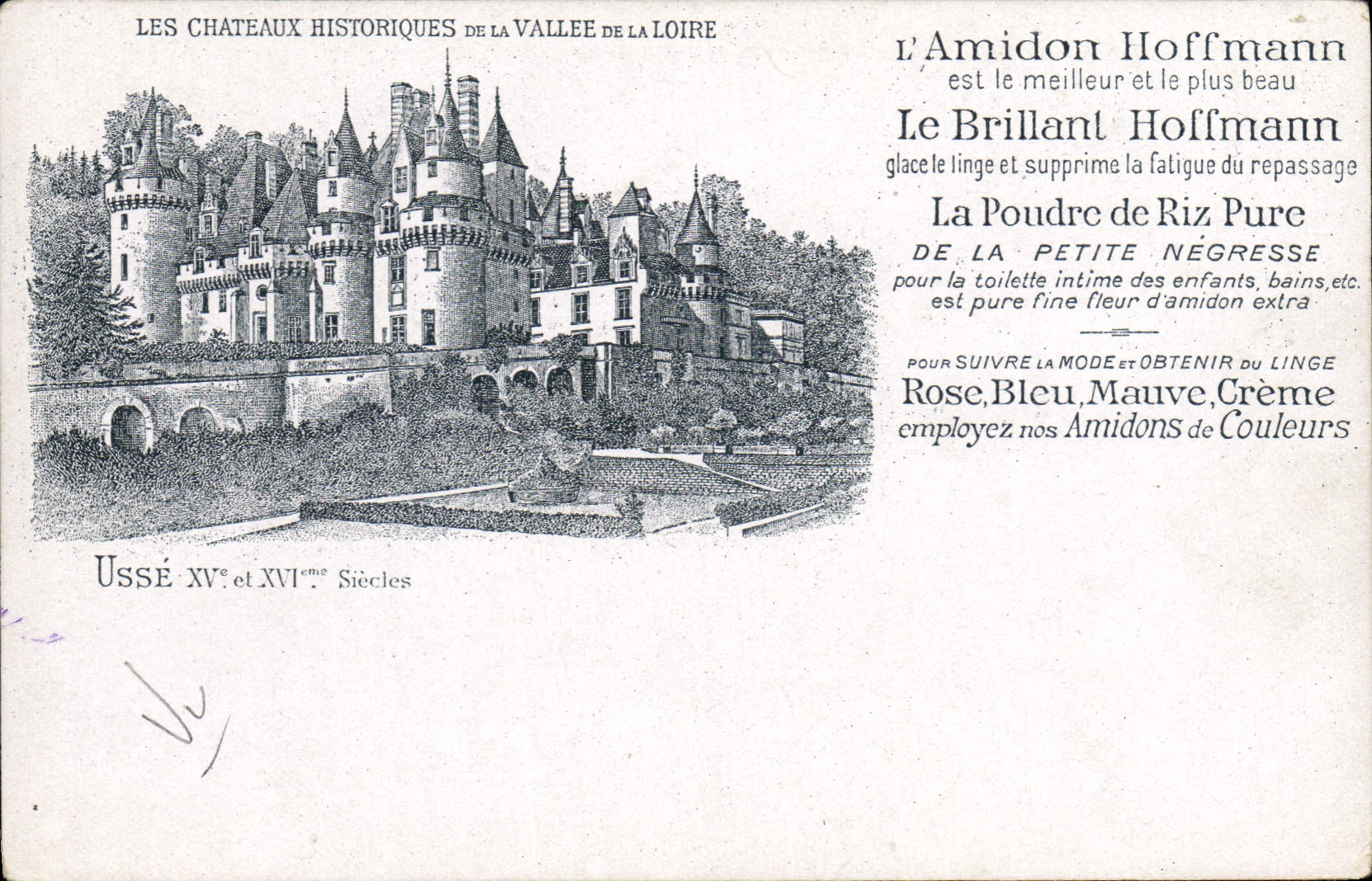 Vintage Postcard Publicity Worn Hoffmann Starch