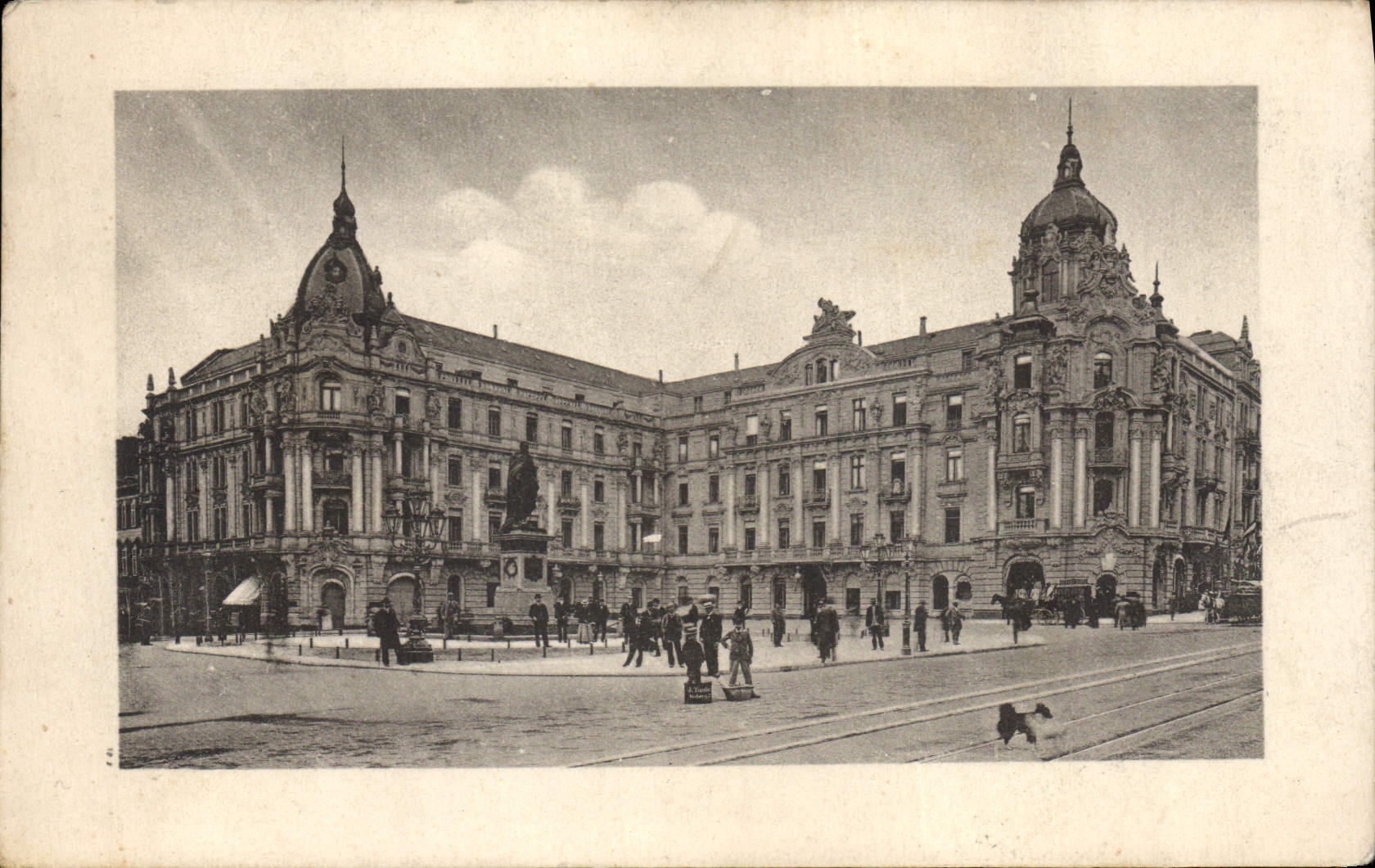 Vintage Postcard Publicity Large hotel of a town of water Andernach Ancin Wall humaide
