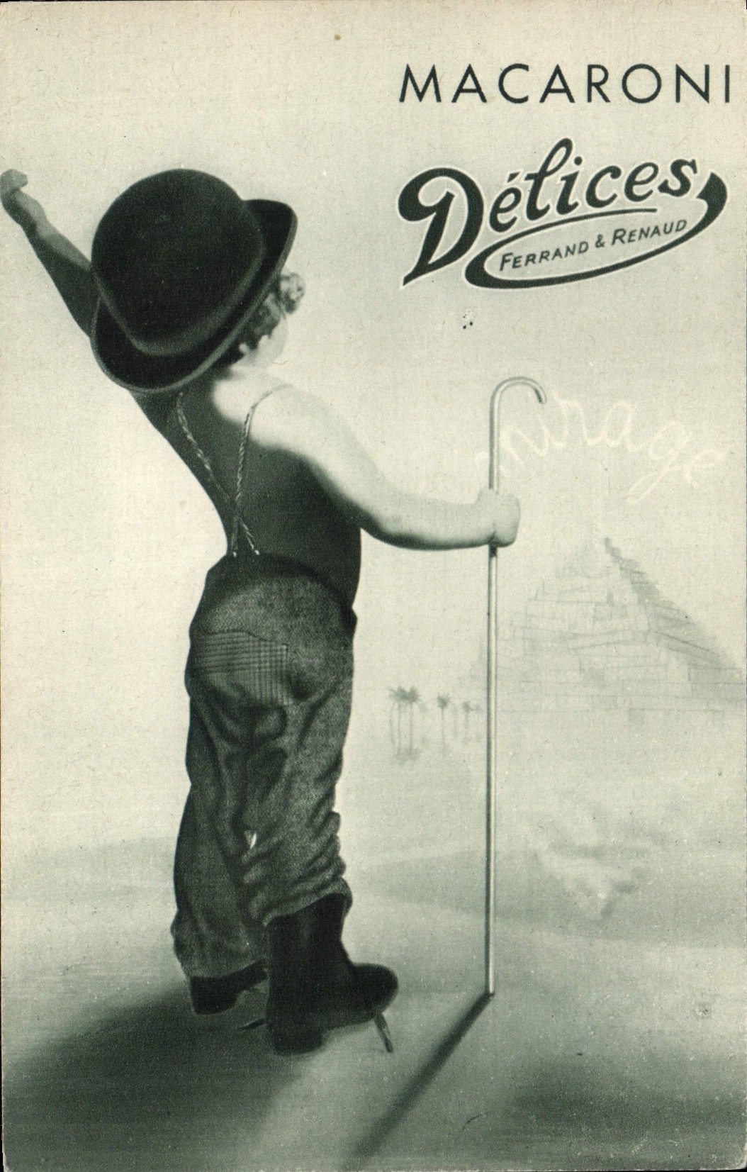 CPA Publicite Macaroni Delixe Ferrand & Renaud