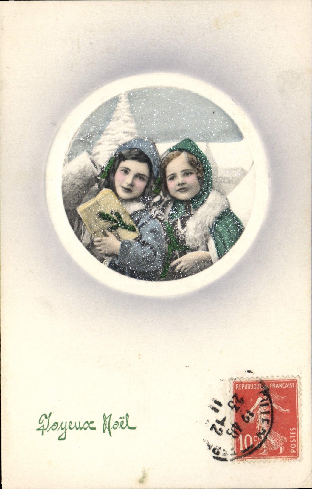 Vintage Postcard Fantasy Illustrator Children Christmas