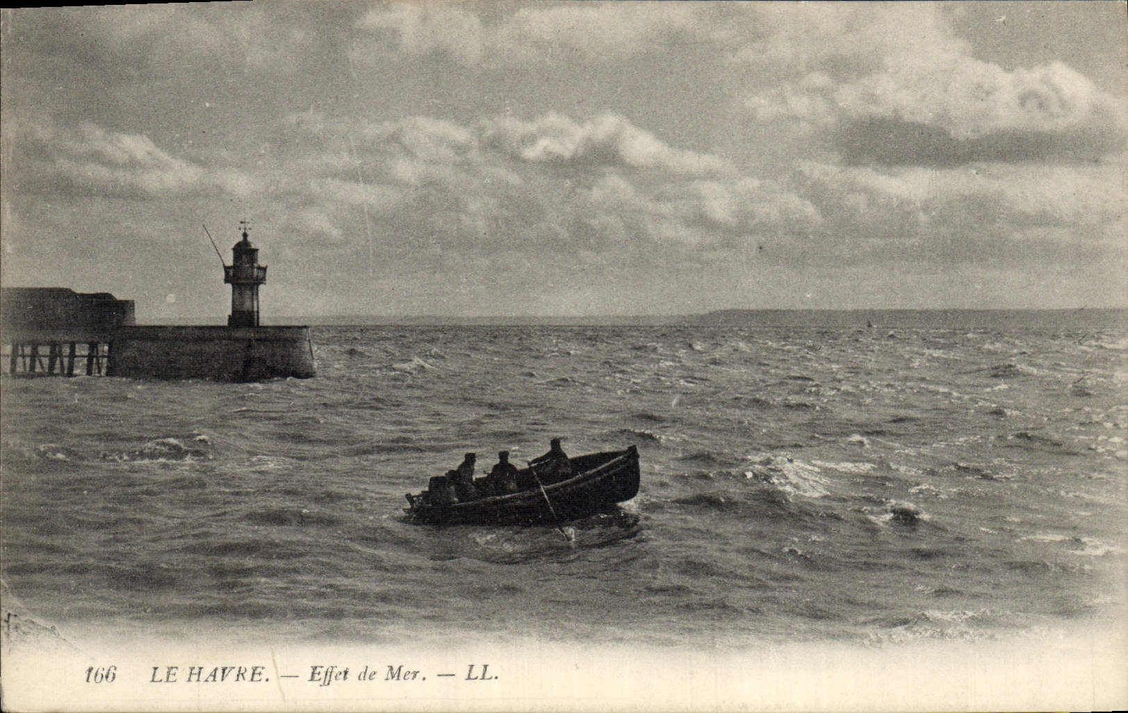 CPA Phare Le Havre Effet de mer 