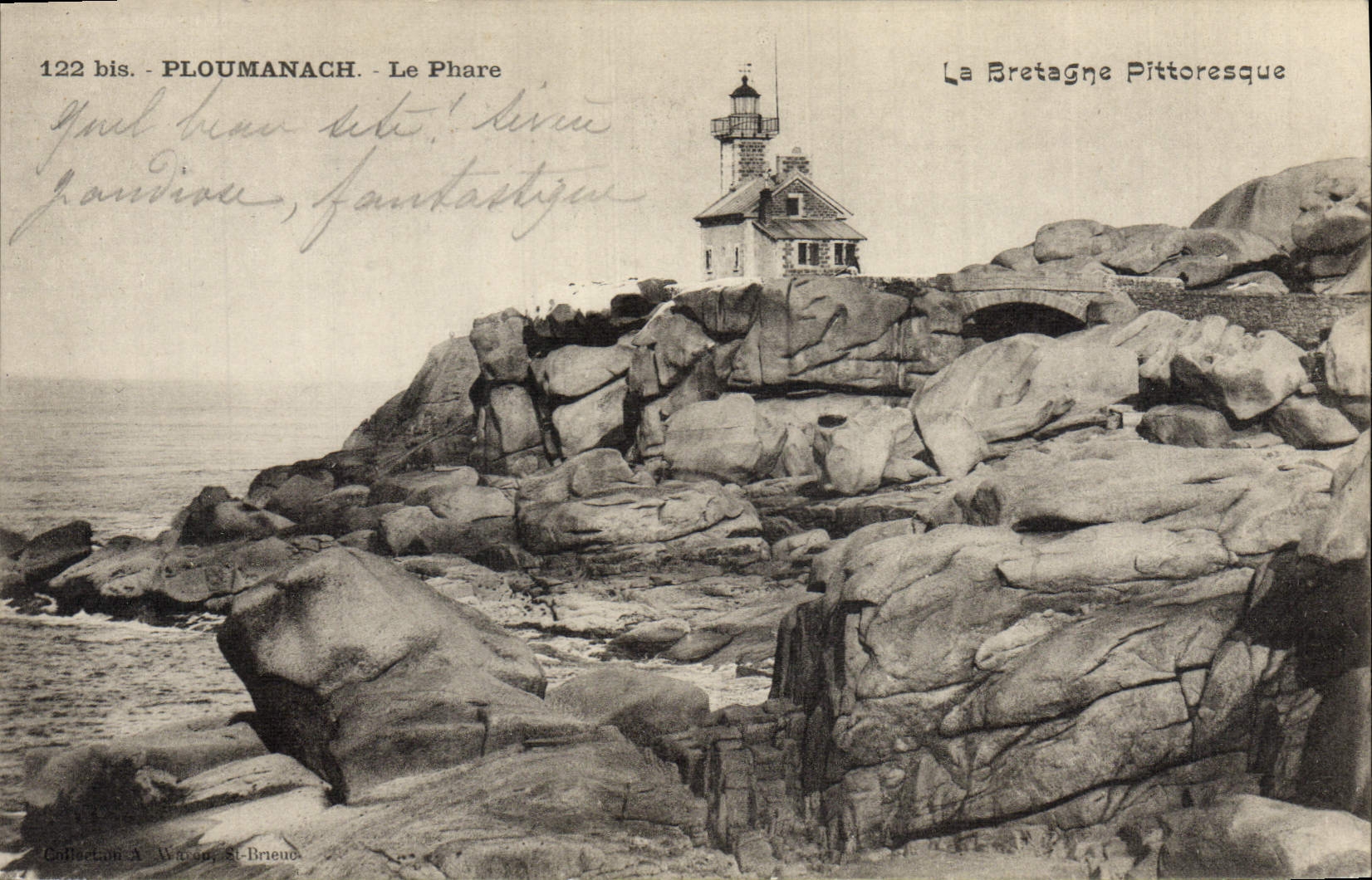 CPA Phare Ploumanach le phare 