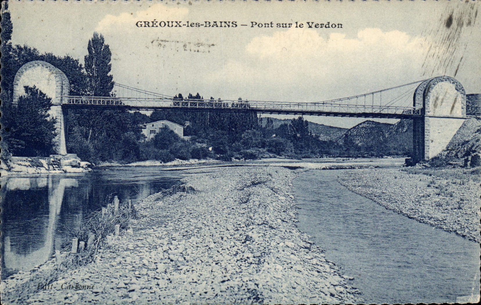 CPA Pont sur le Verdon Greoux les Bains