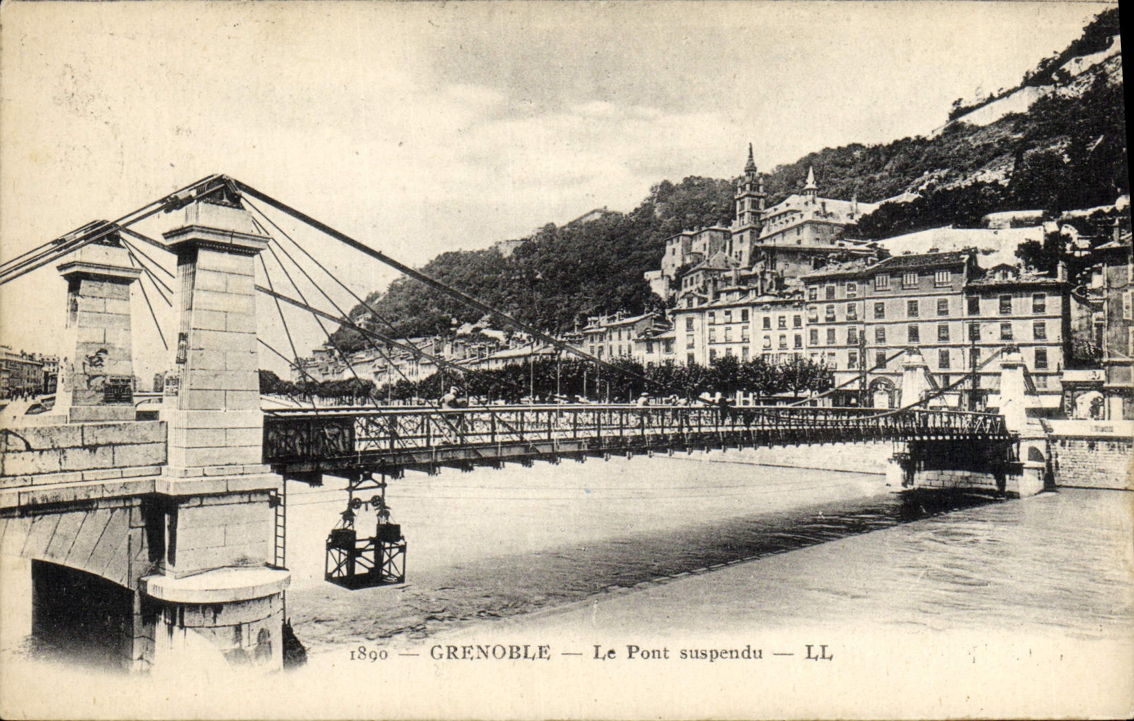 CPA Pont suspendu Grenoble