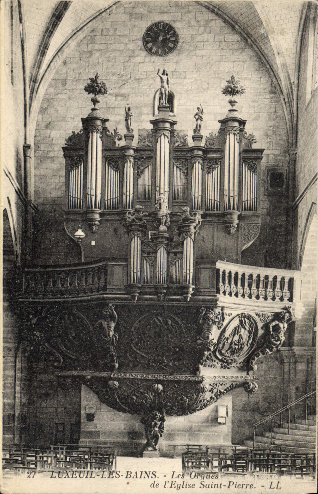 CPA Orgue Luxeuil les Bains Les orgues de l'eglise Saint Pierre