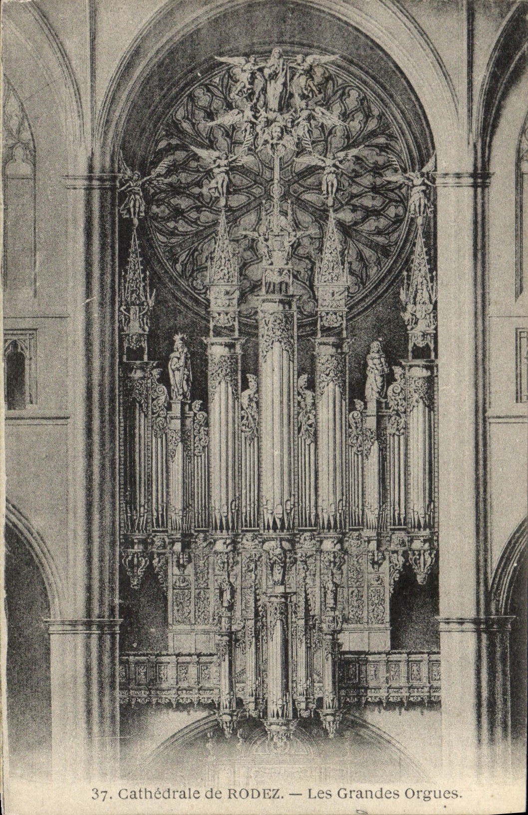 CPA Orgue Cathedrale de Rodez Les grands orgues