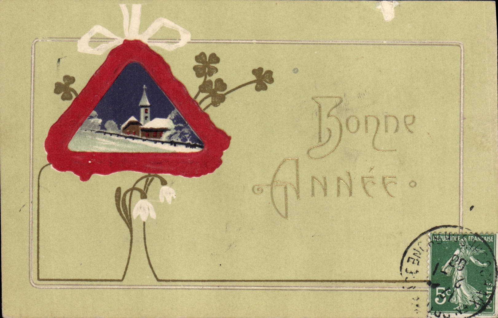 CPA Fantaisie Bonne annee 