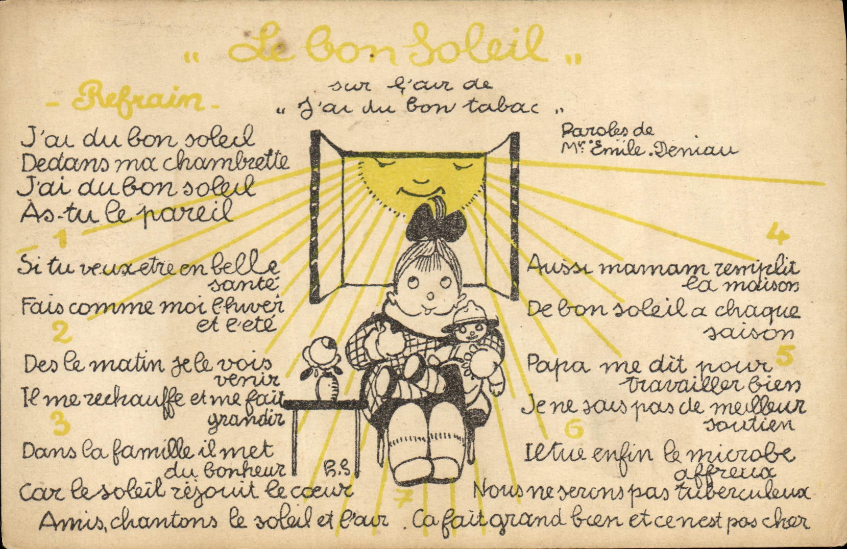 CPA Publicite le Bon soleil Enfant Tabac 