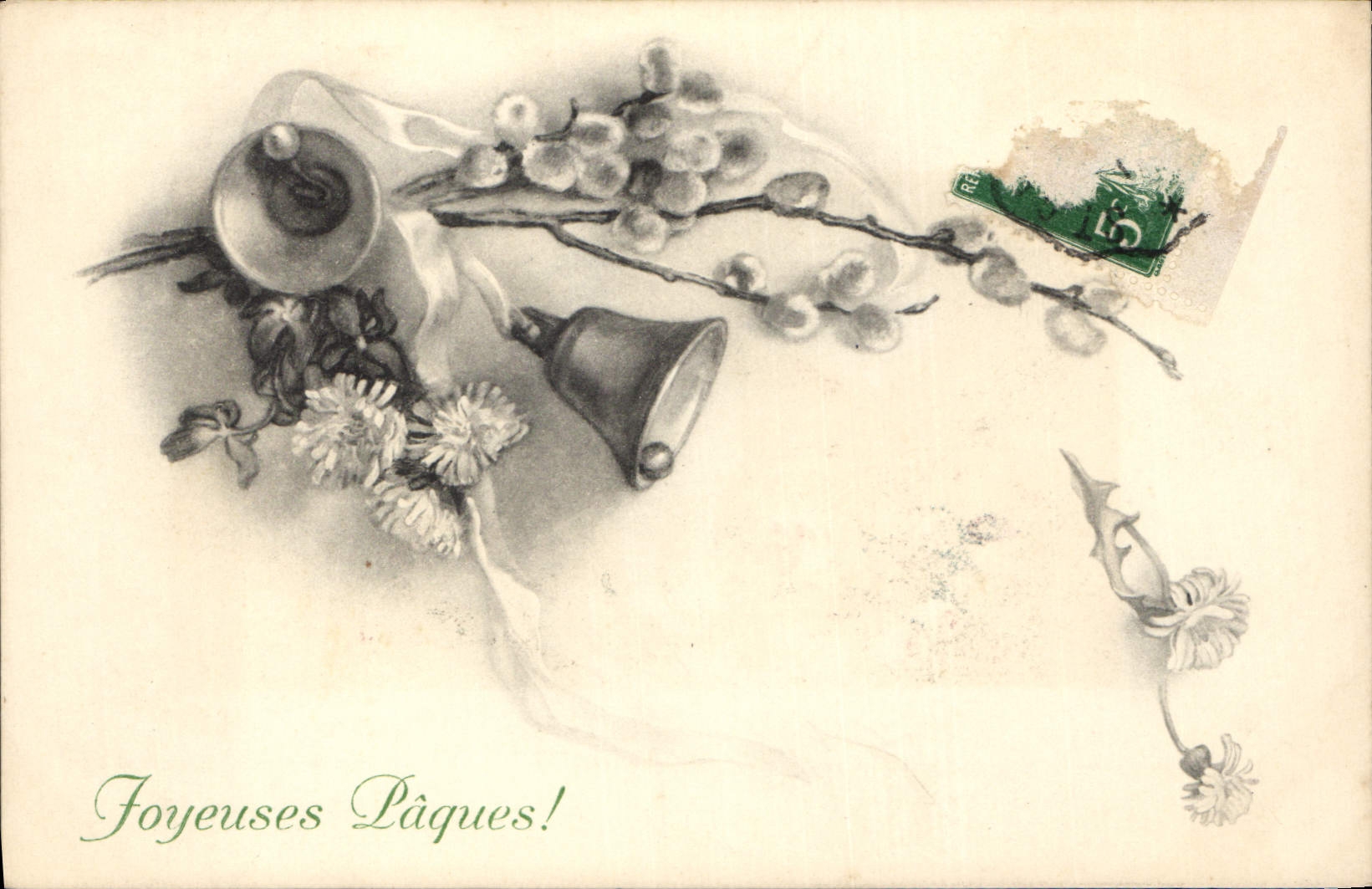 Vintage Postcard Illustrator Easter Fantasy