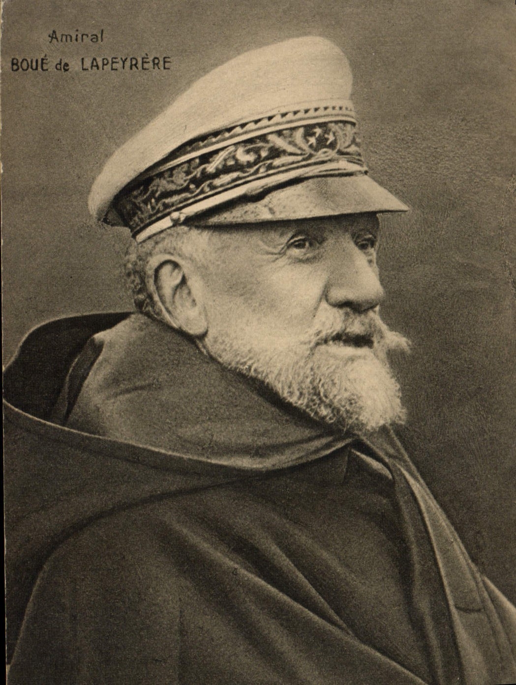 Vintage Postcard Militaria Admiral Boue of Lapyrere