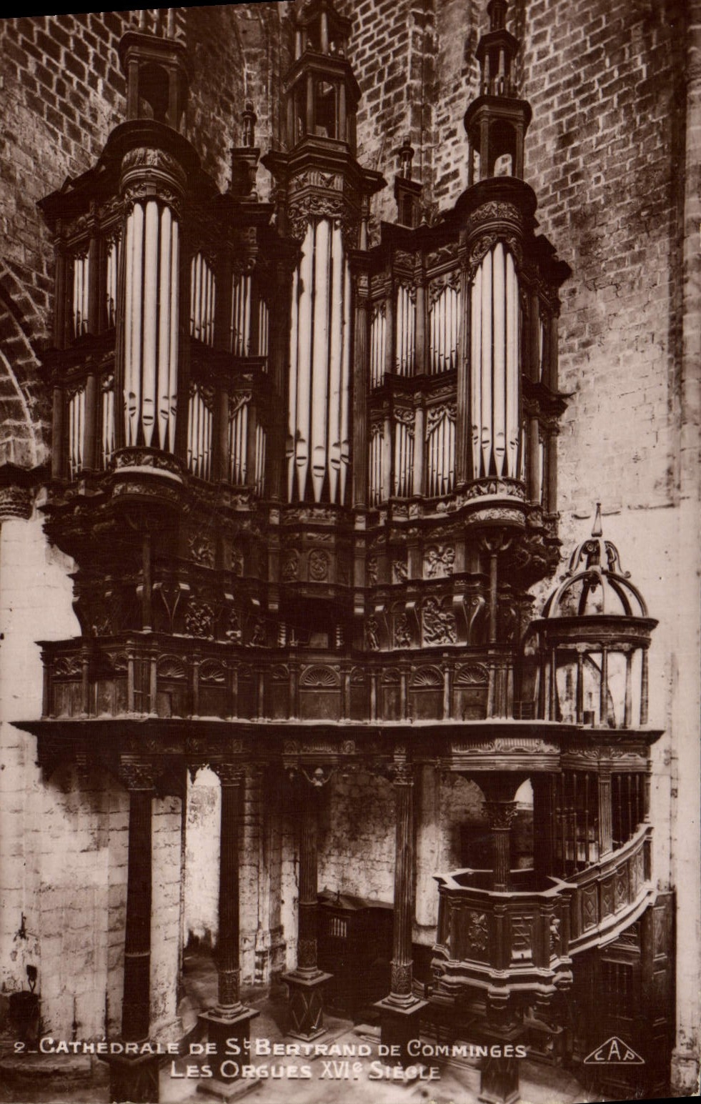 CPA Orgue Cathedrale de St Bertrand de Comminges Les orgues