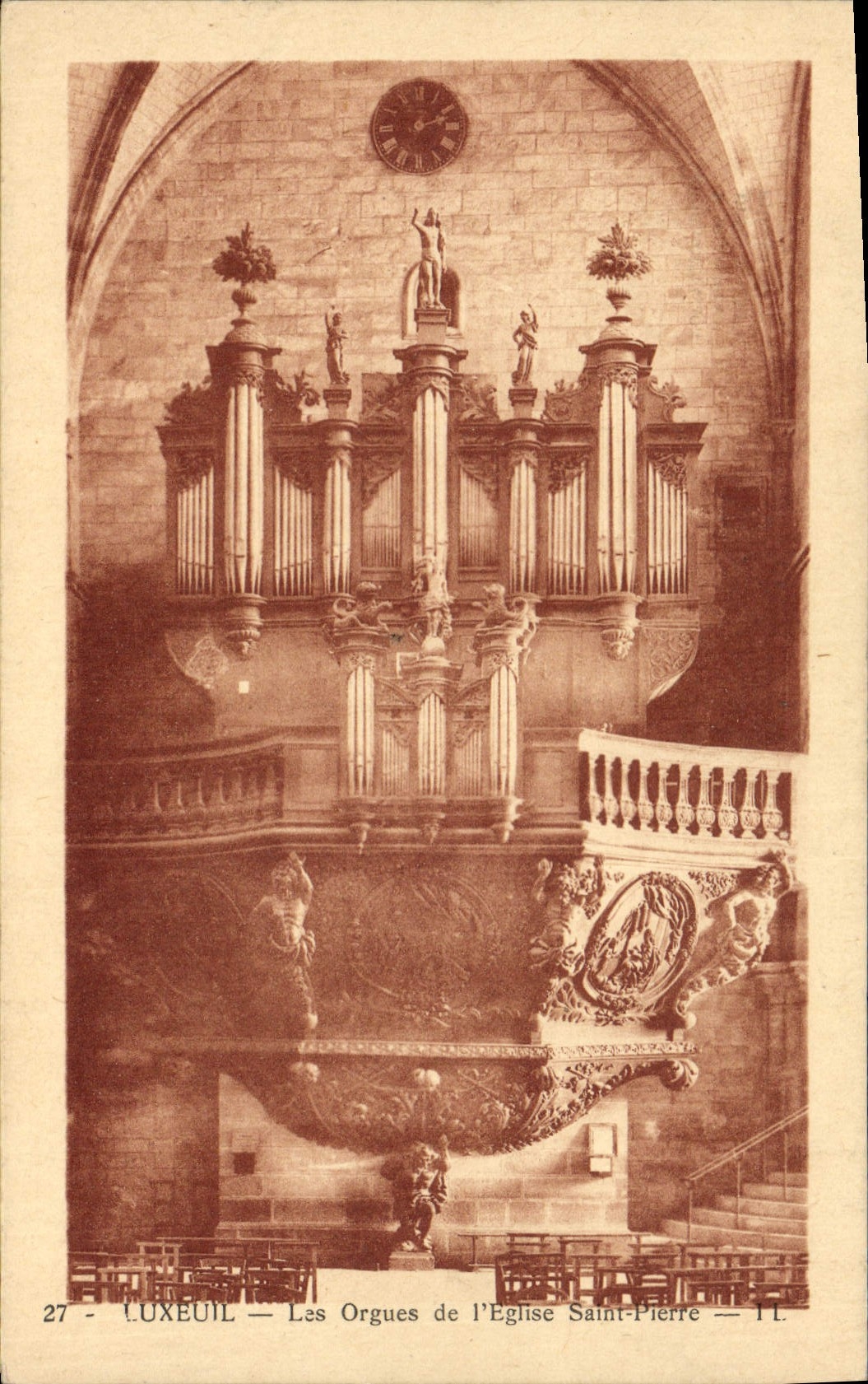 CPA Orgue Luxeuil Les orgues de l'eglise Saint Pierre
