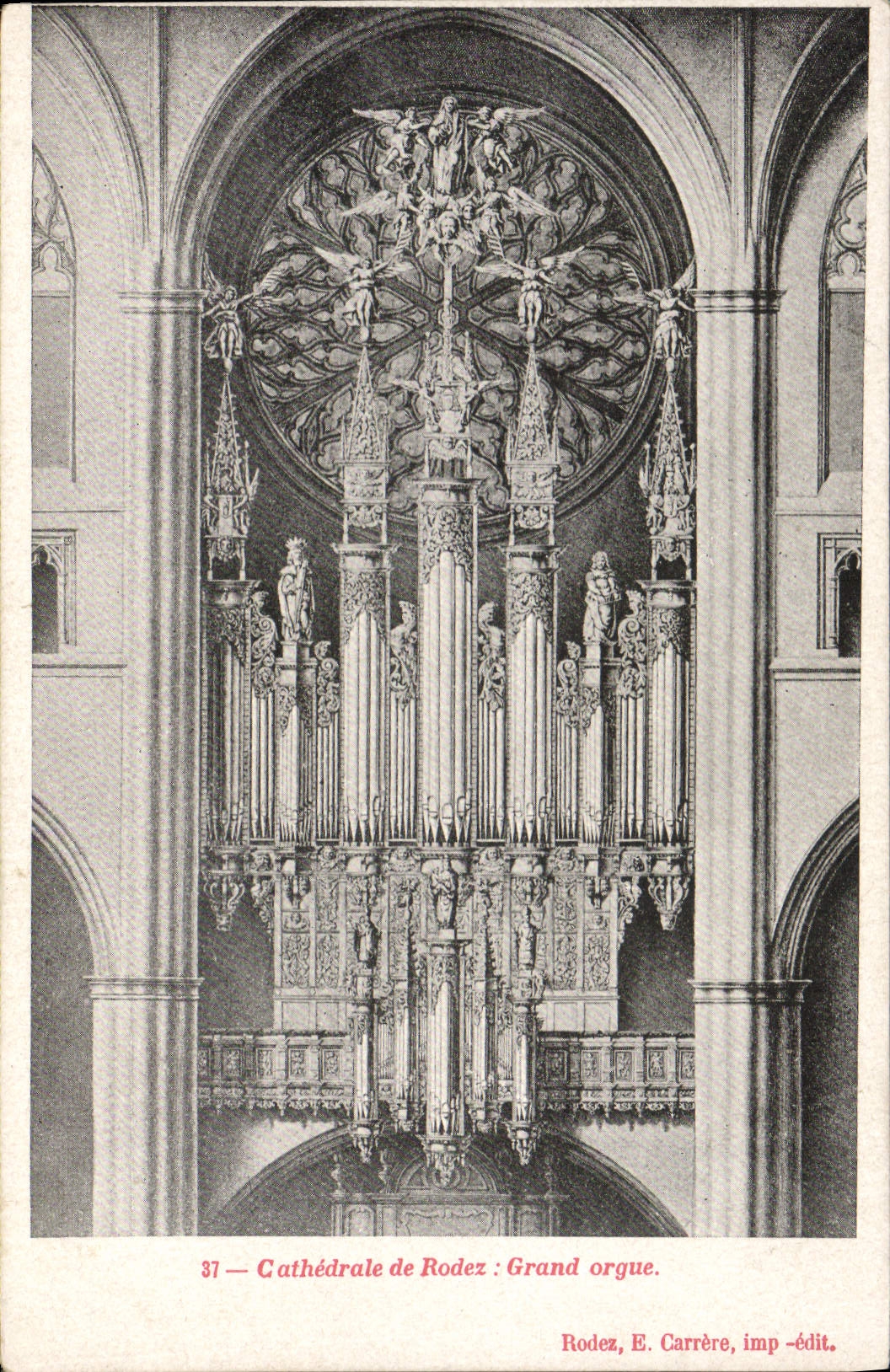 CPA Orgue Cathedrale de Rodez Grand orgue