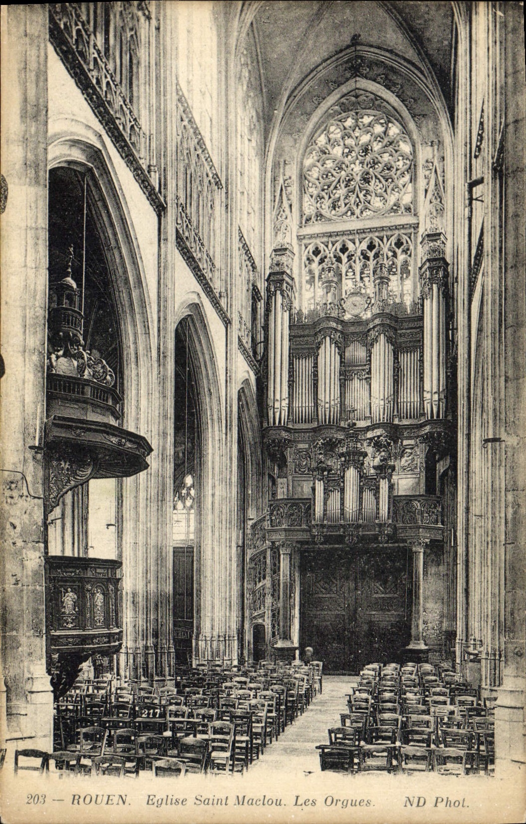 CPA Orgue Rouen Eglise Saint Maclou Les orgues