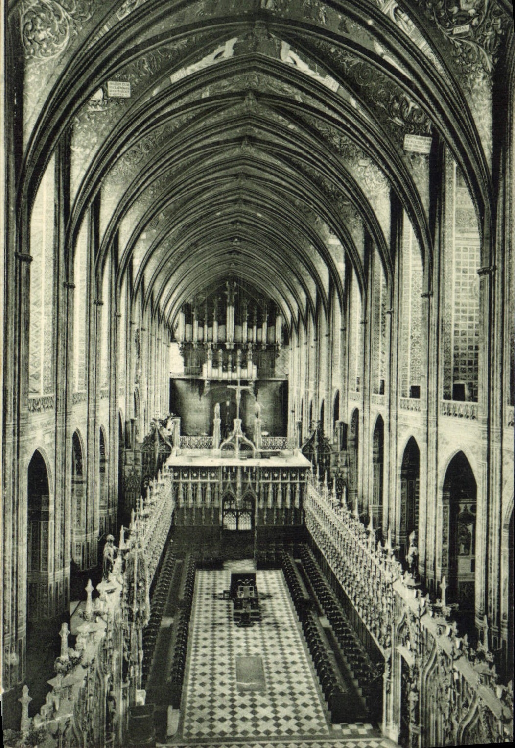 CPA Orgue Albi Cathedrale Ste Cecile La nef et le choeur