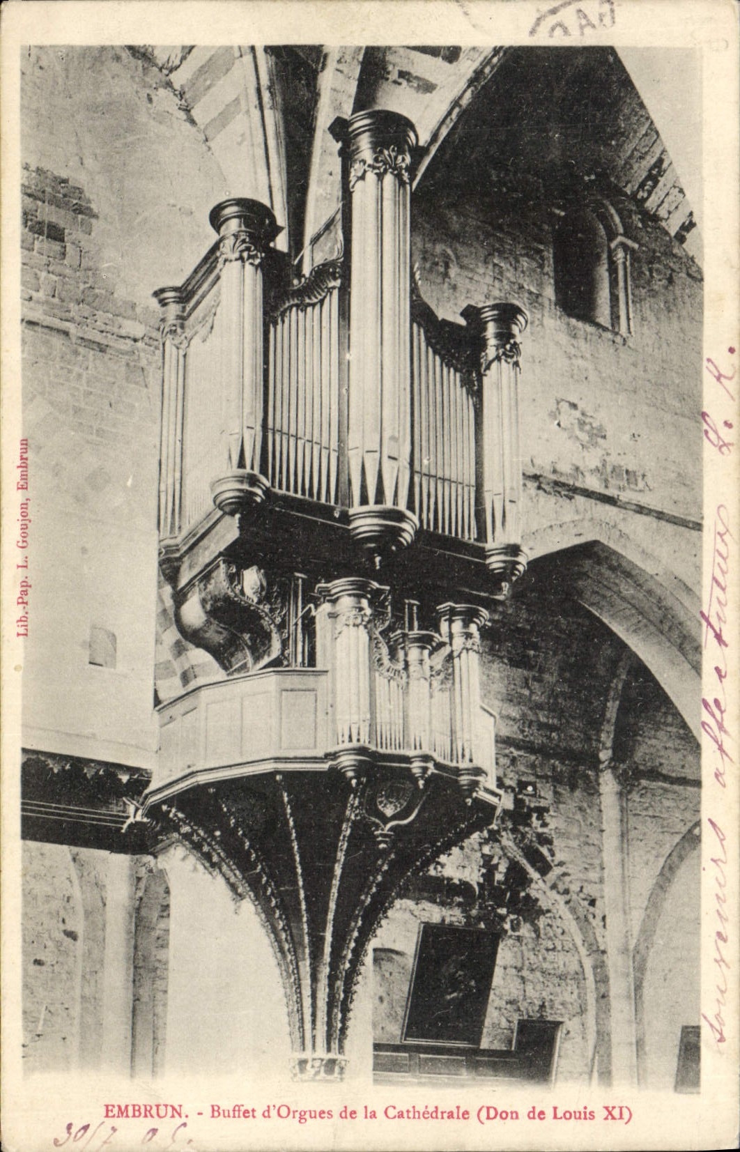 CPA Orgue Embrun Buffet d'orgues de la cathedrale