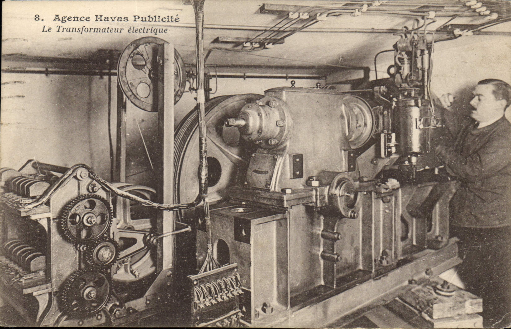 Postal Publicidad Agencia Havas Publicidad el transformador eléctrico