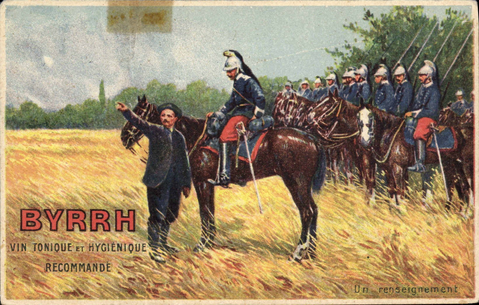 Vintage Postcard Byrrh Publicity information