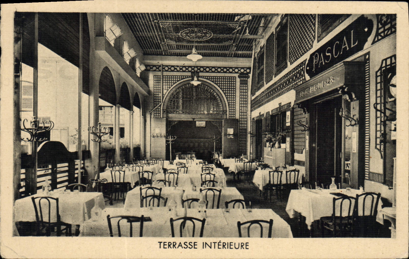 Vintage Postcard interior Publicity Pascal Terrasse Cointreau the Meuse Cinzano Vuchy Celestins Bodin Blackcurrant Zenia Pommey Greno Anselme Thomas Bassot