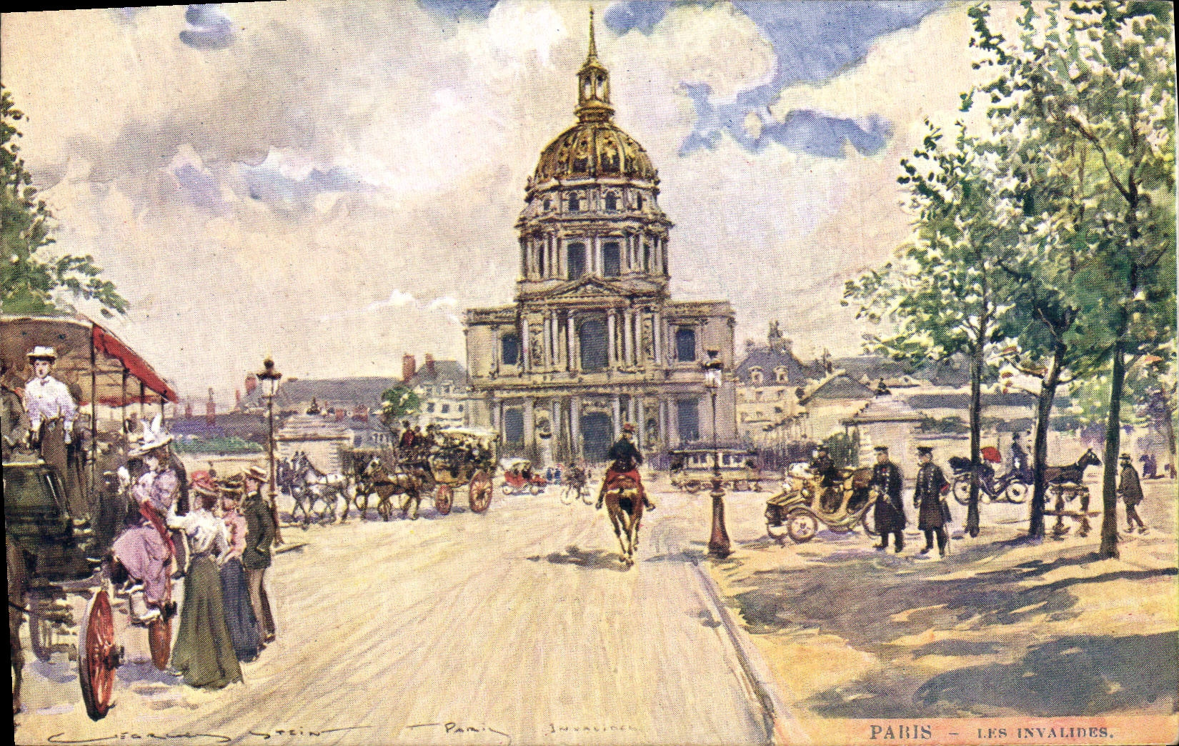 CPA Paris Illustrateur Les Invalides