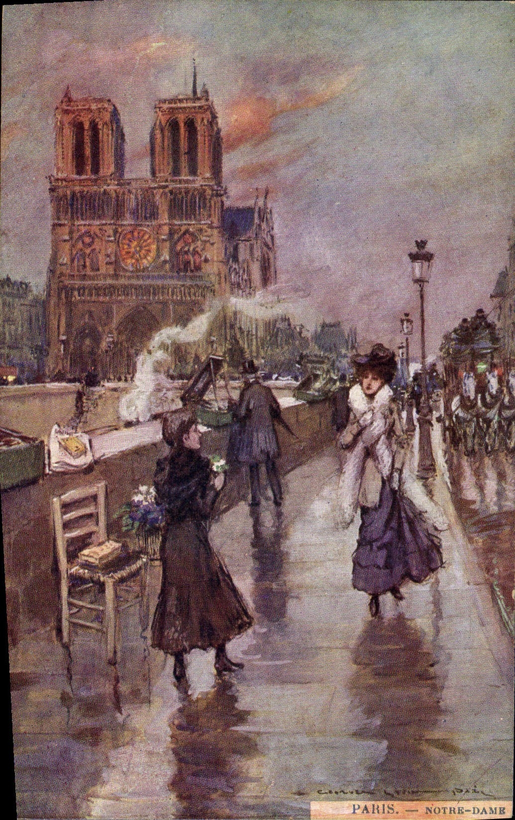 CPA Paris Illustrateur Notre Dame