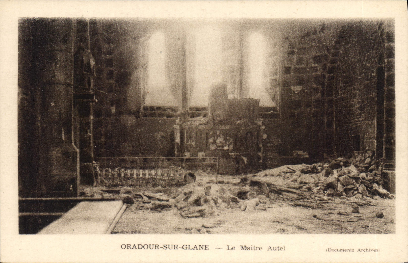 Modern Postcard Militaria Oradour on Gleans the main furnace bridge
