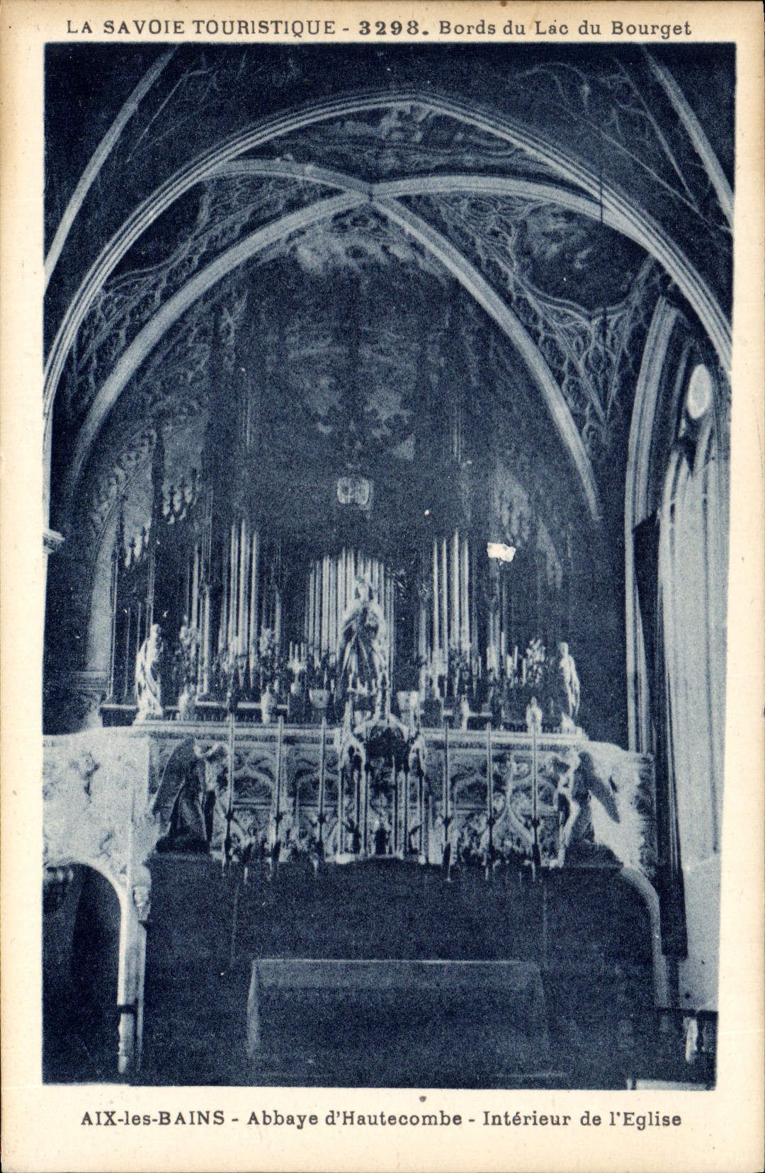 CPA Orgue Aix les Bains Abbaye d'Hautecombe Interieur de l'eglise
