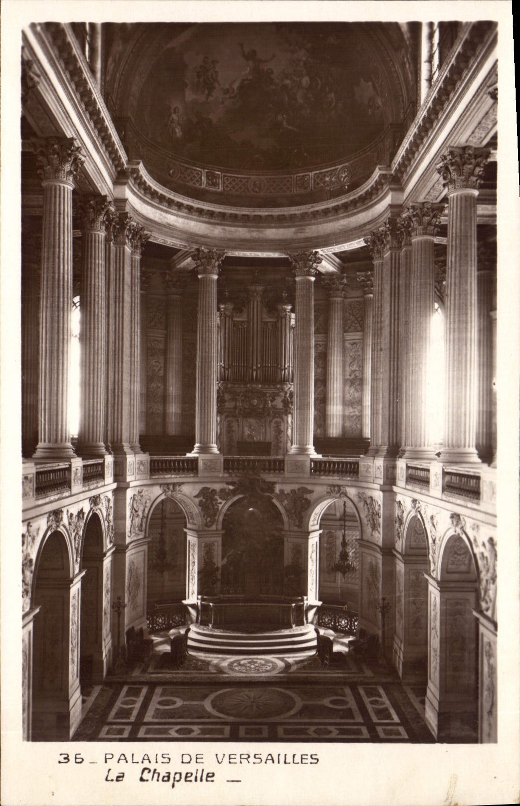 CPA Orgue Palais de Versailles La chapelle