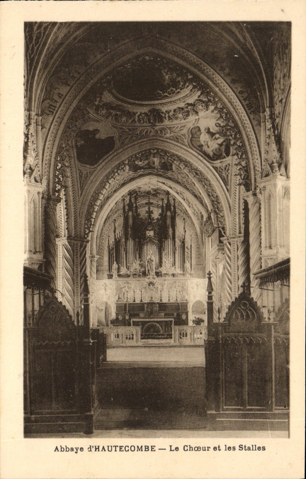 CPA Orgue Abbaye d'Hautecombe Le choeur et les stalles