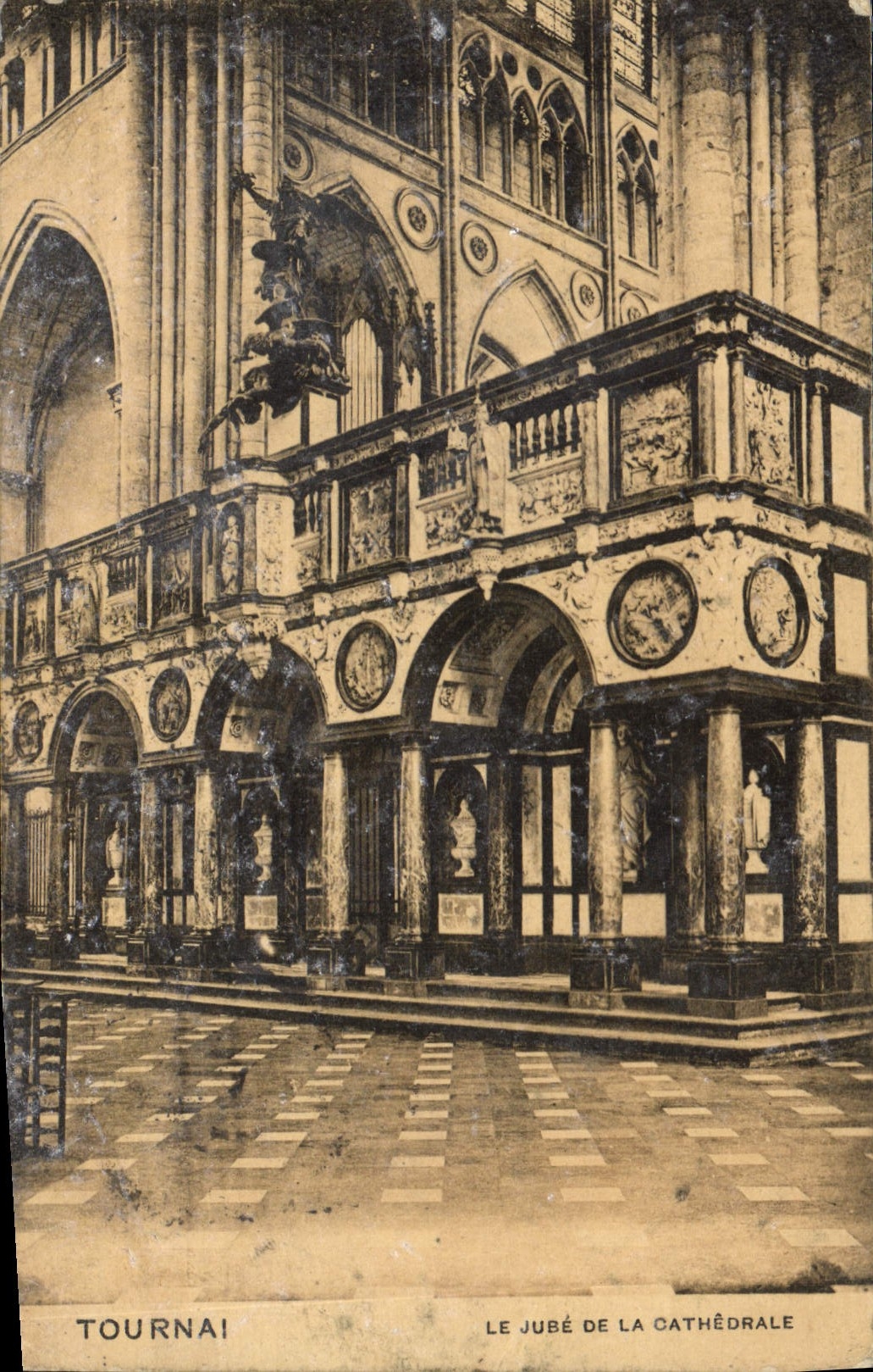 CPA Orgue Tournai Le jube de la cathedrale