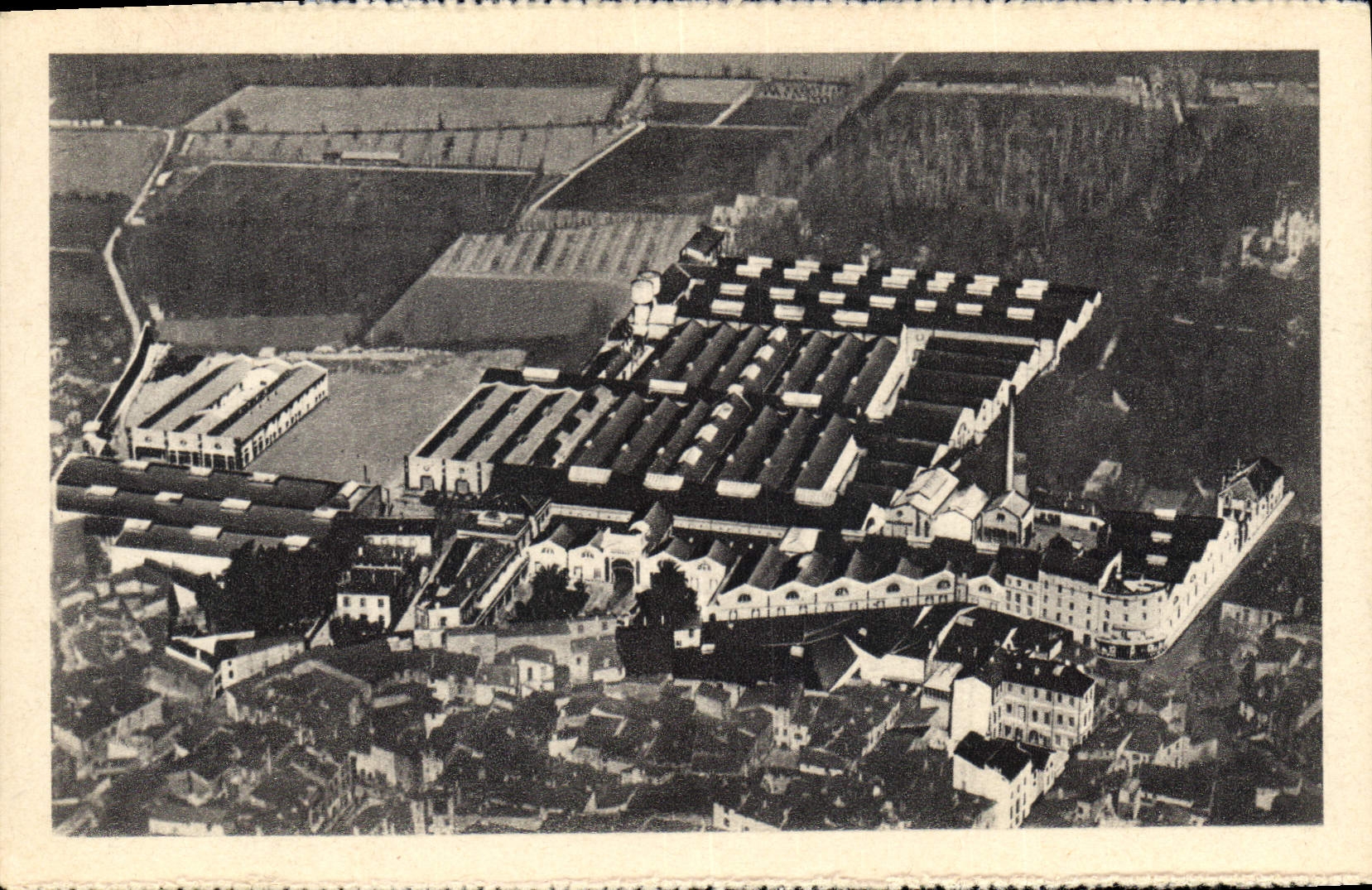 Vintage Postcard Publicite Wine storehouses of Byrrh has Thuir Vue general of the Byrrh establishments