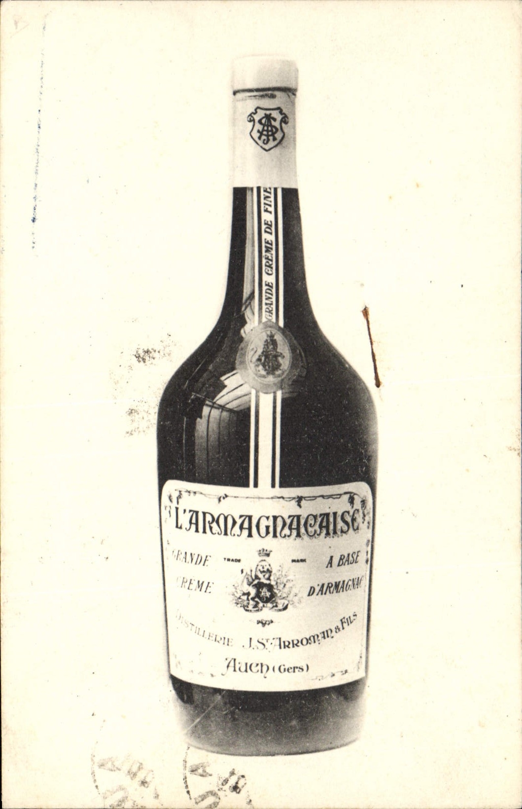 Vintage Postcard Publicity Armadgracaise Armagnac Auch Gers