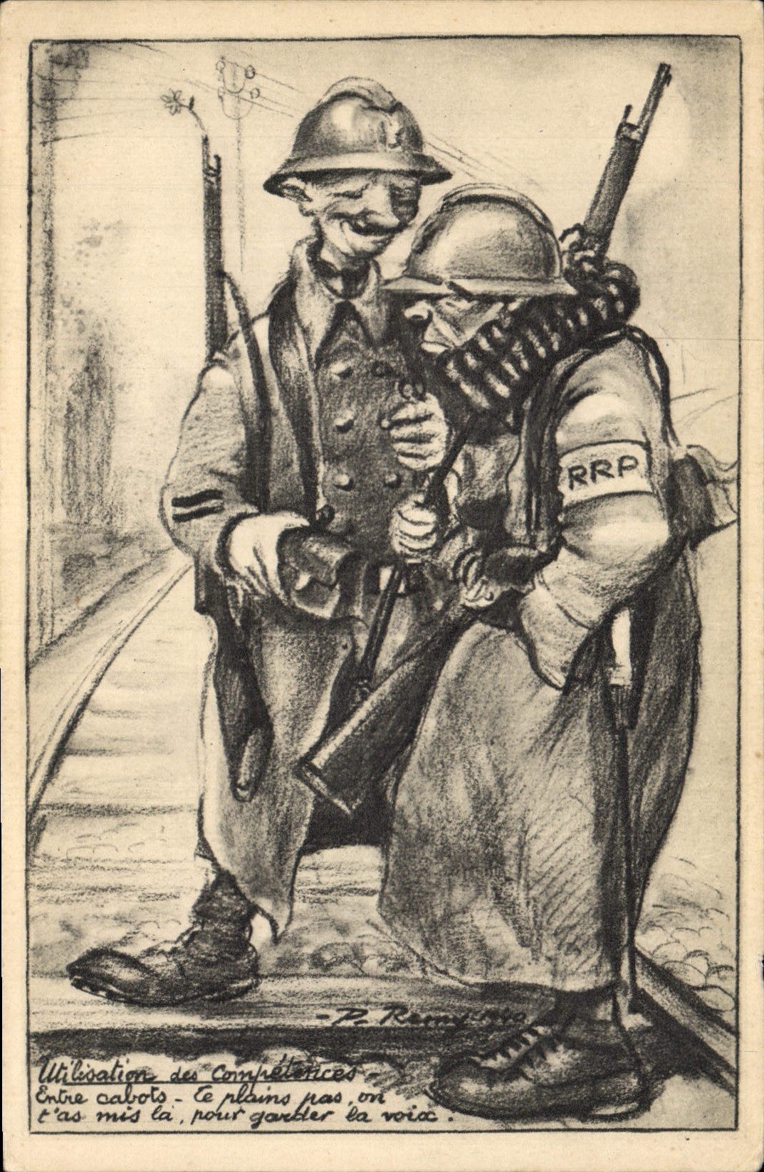 Modern Postcard Militaria RRP Use of competences