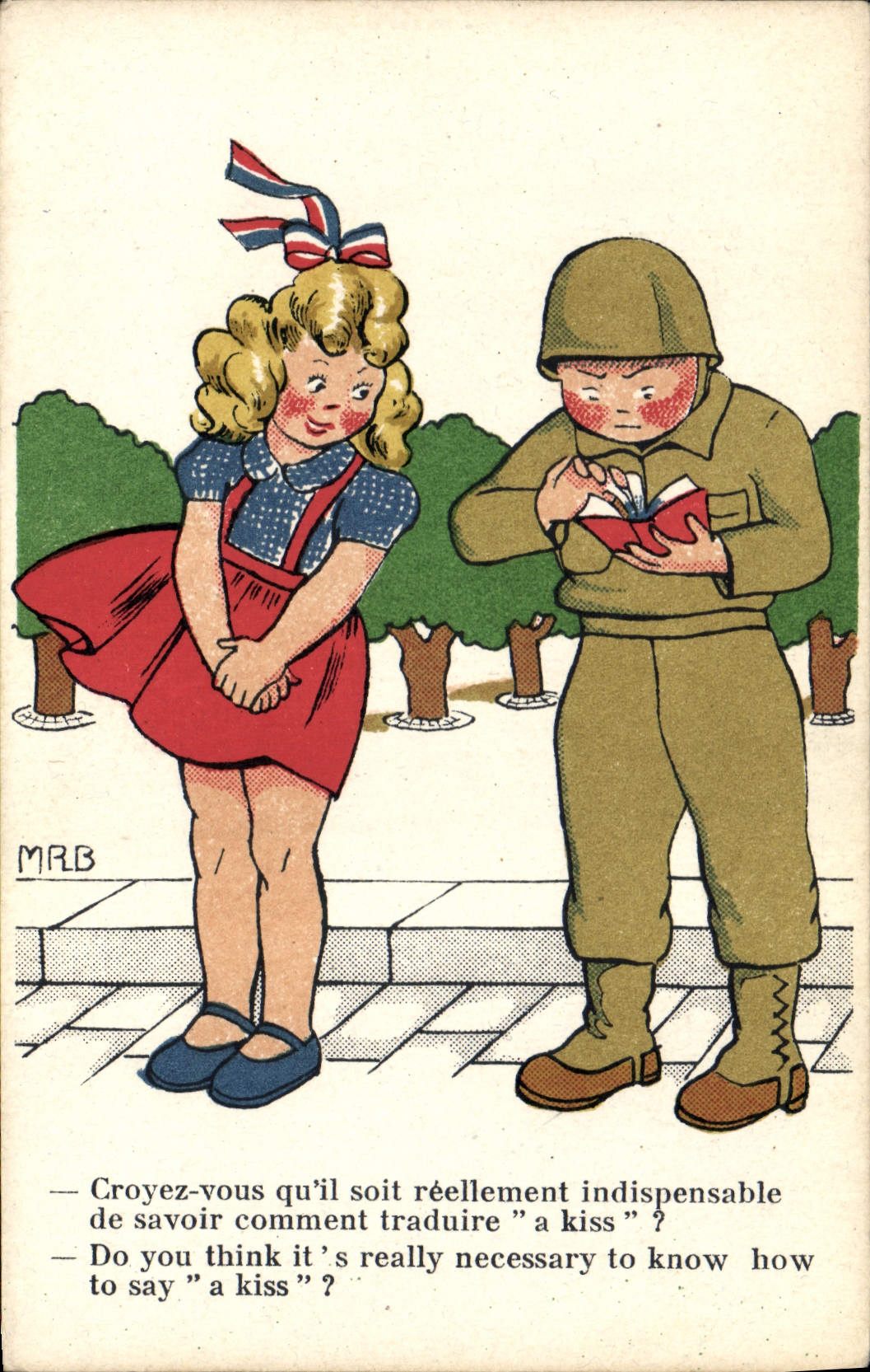 Modern Postcard Militaria Woman Soldier