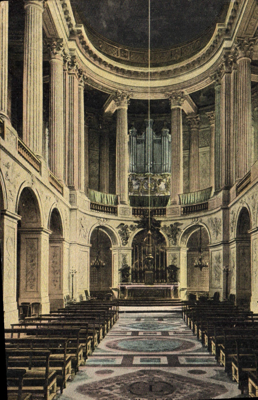 CPA Orgue Palais de Versailles Interieur de la chapelle