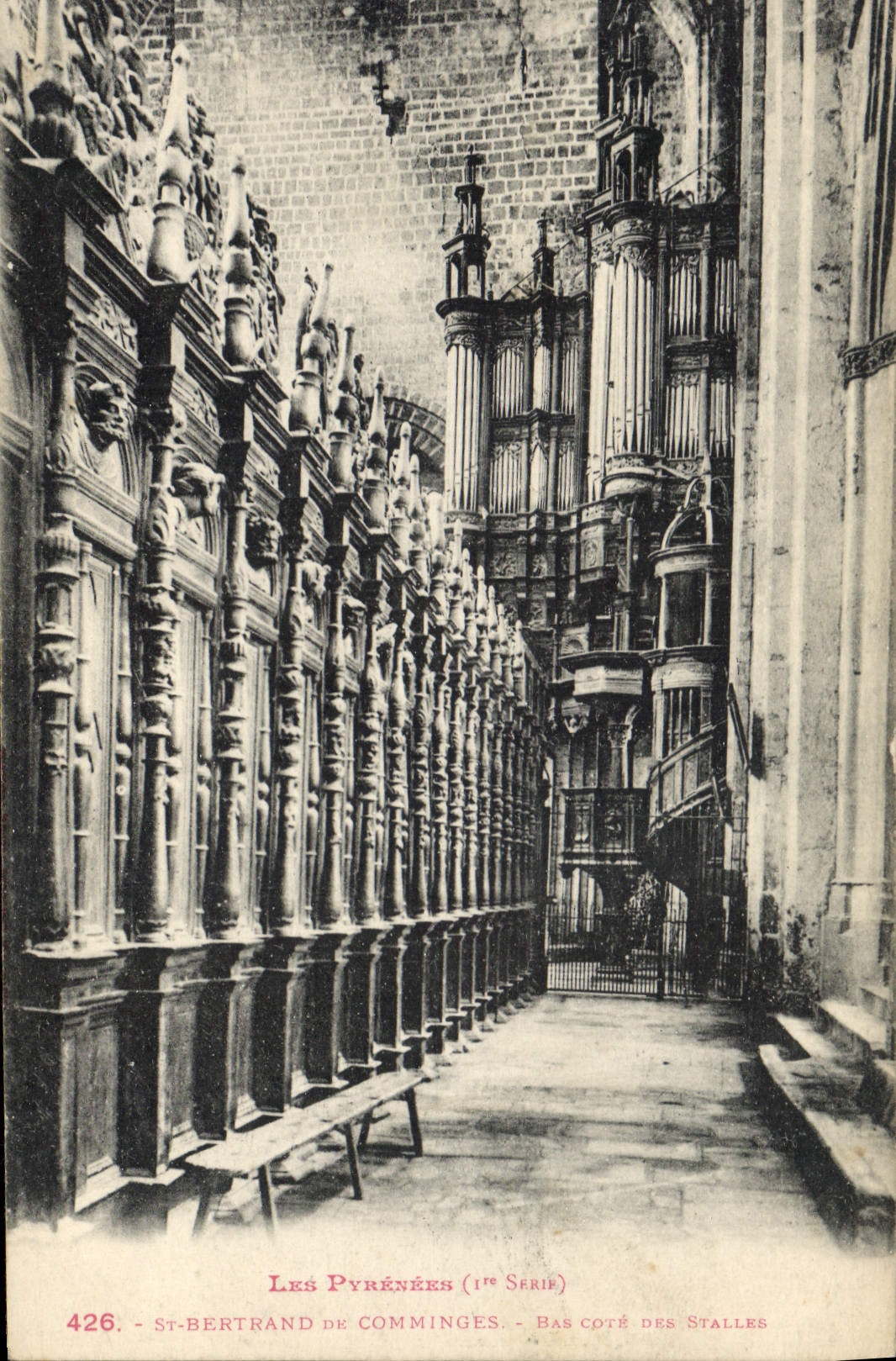 CPA Orgue St Bertrand de Comminges Bas cote des stalles