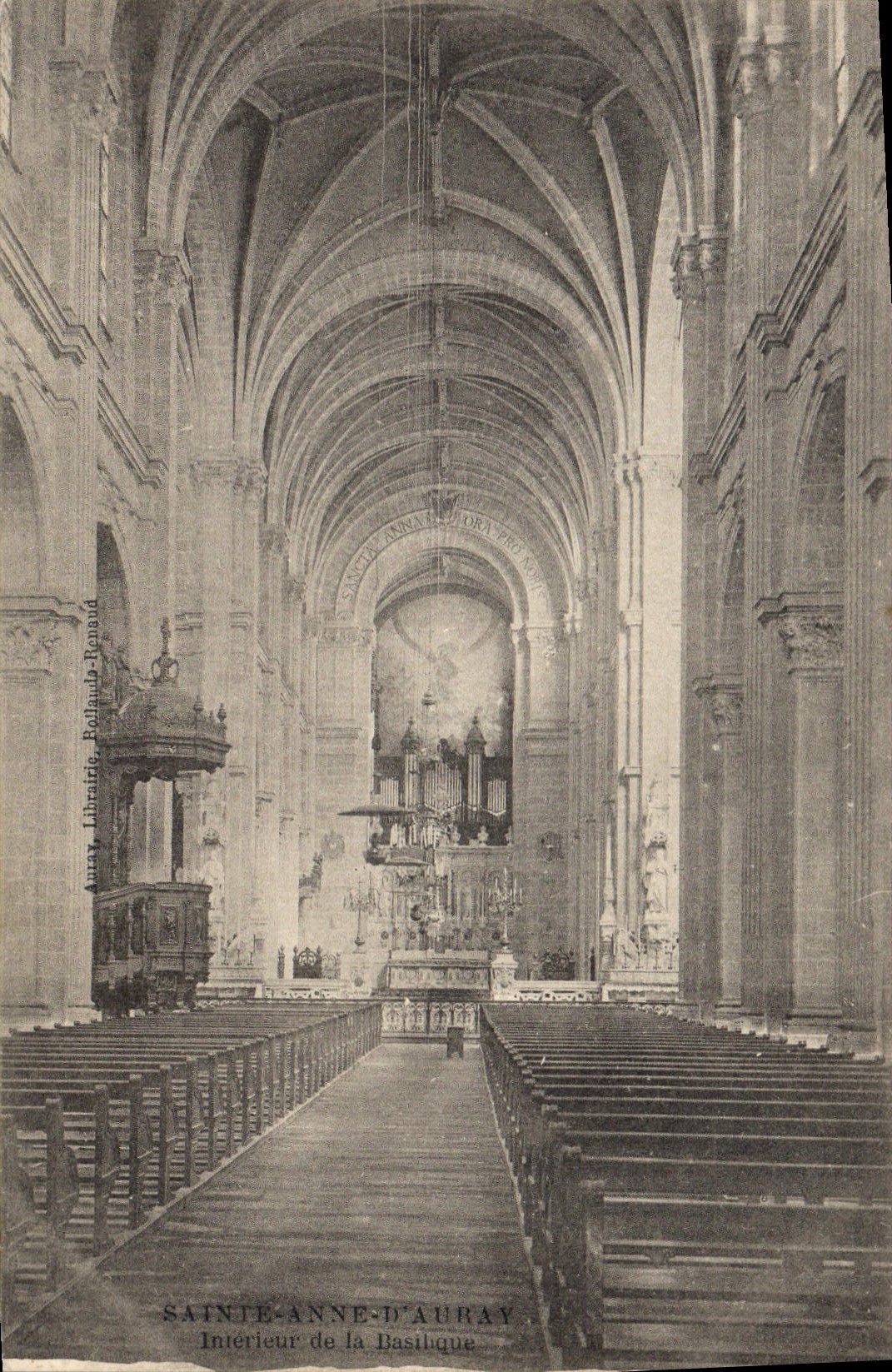 CPA Orgue Sainte Anne d'Auray Interieur de la basilique