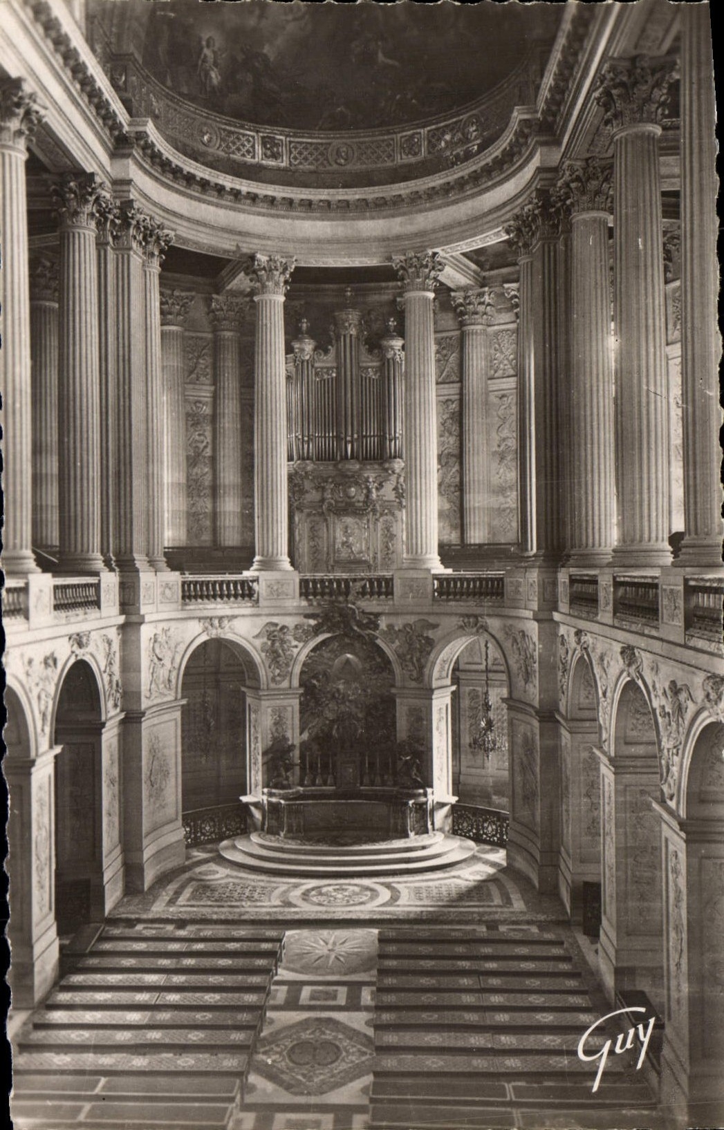 CPM Orgue Versailles Le chateau Interieur de la chapelle
