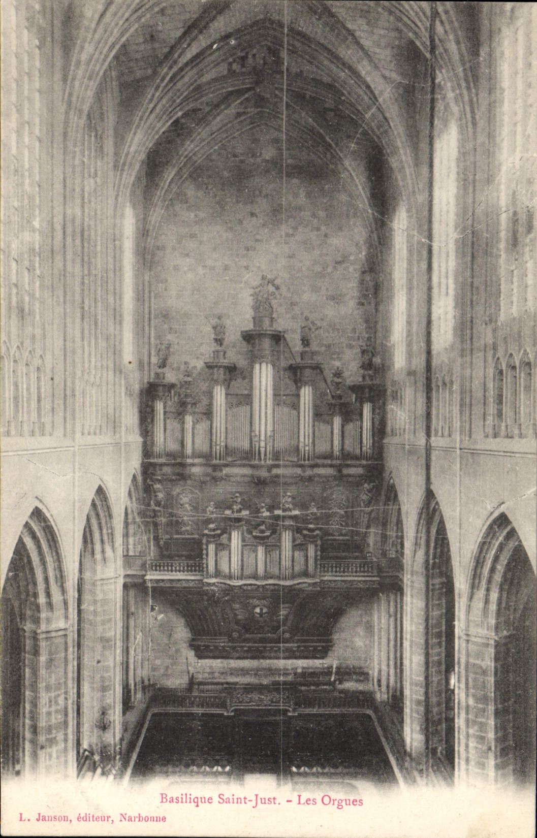 CPA Orgue Basilique Saint Just Les orgues