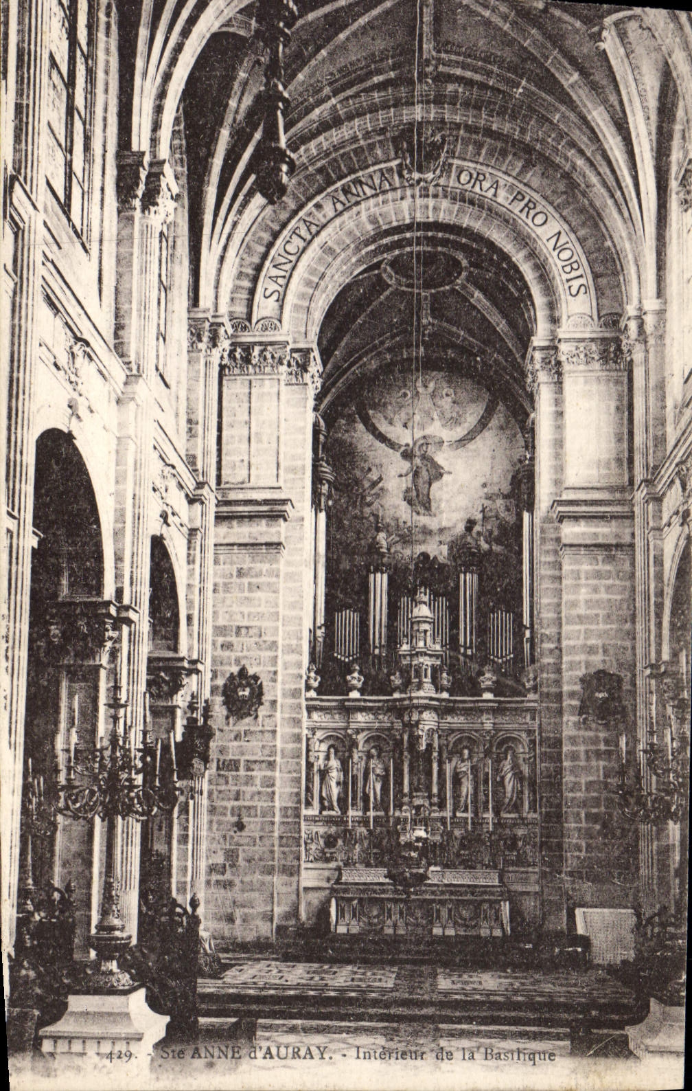 CPA Orgue Sainte Anne d'Auray Interieur de la basilique