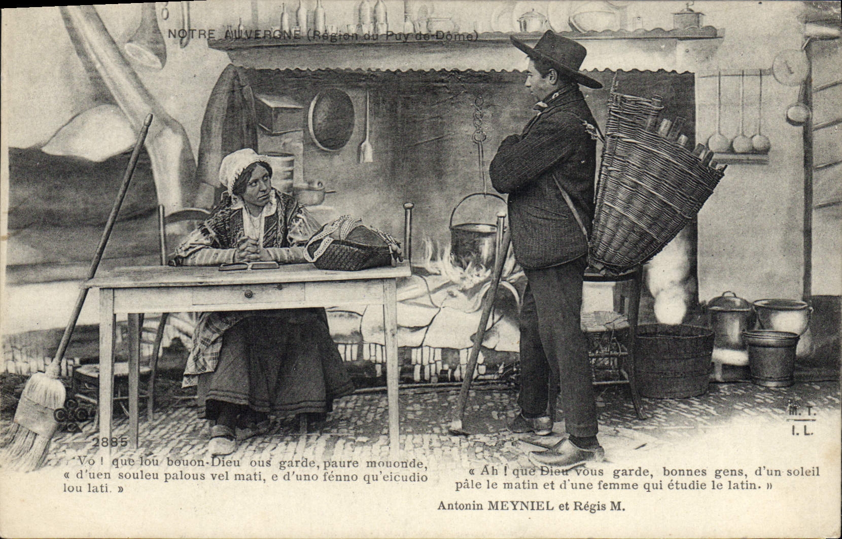 CPA Folklore Auvergne 