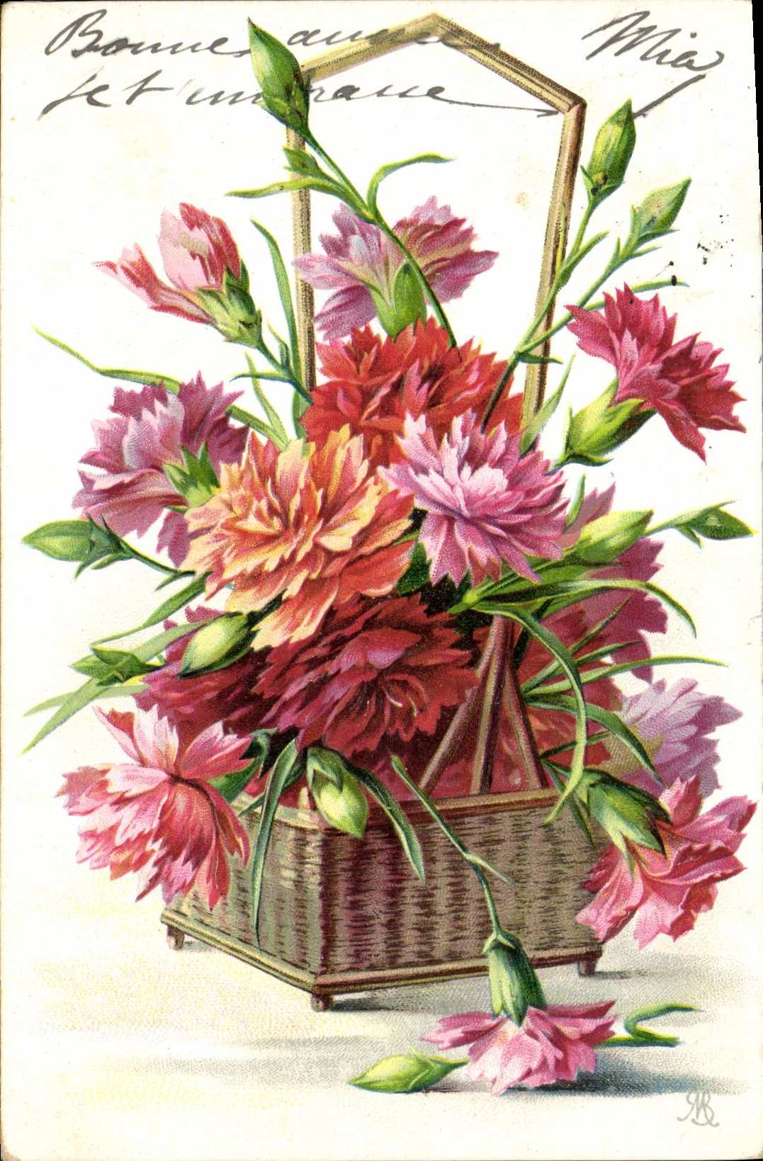 CPA Fantaisie Fleurs 