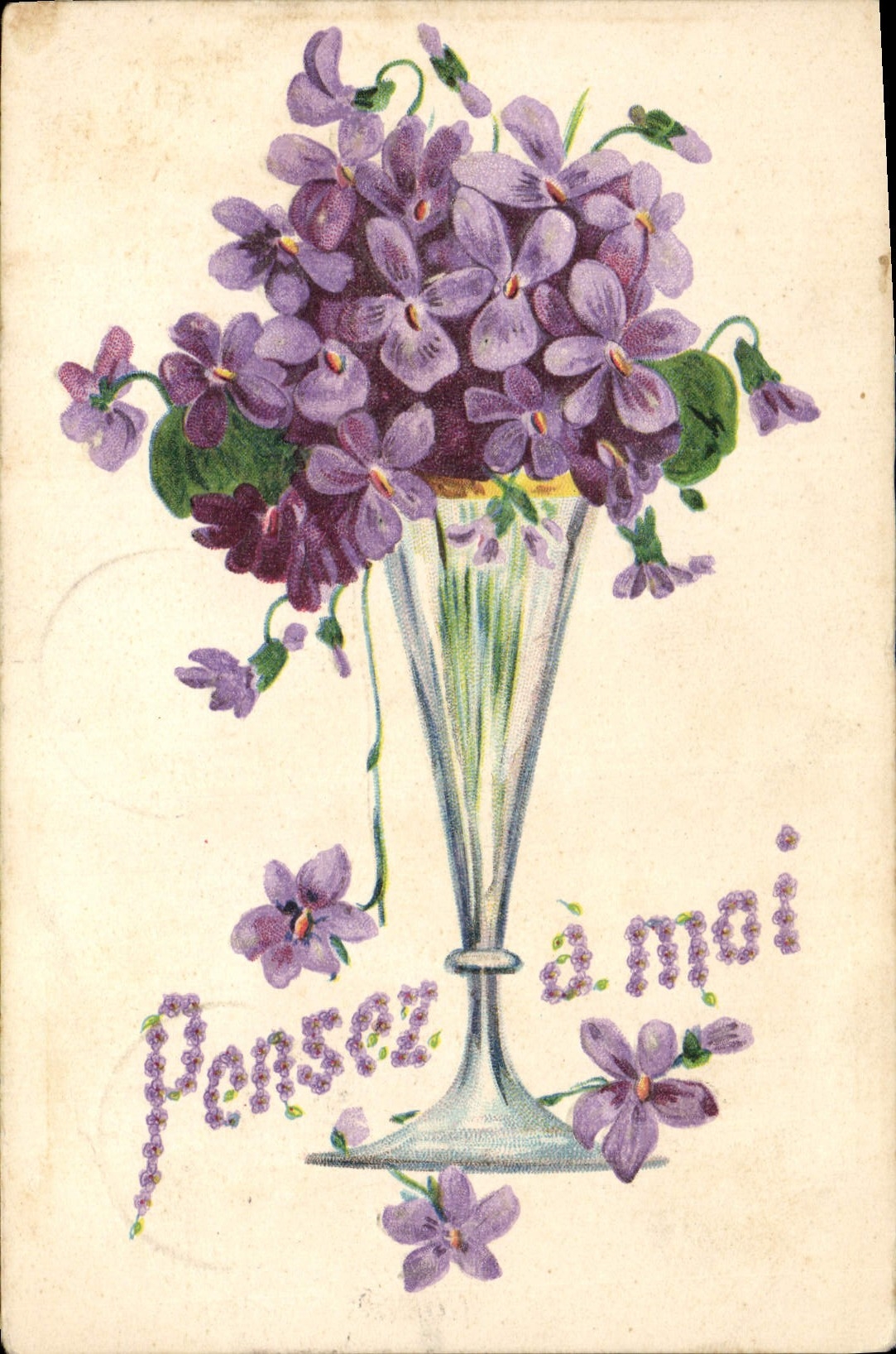 CPA Fantaisie Fleurs 